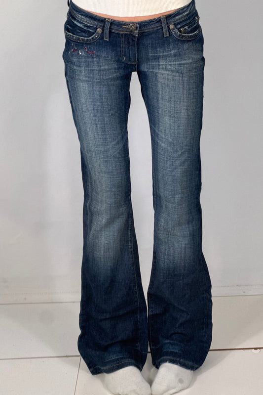 Lågmidjade jeans stl: S