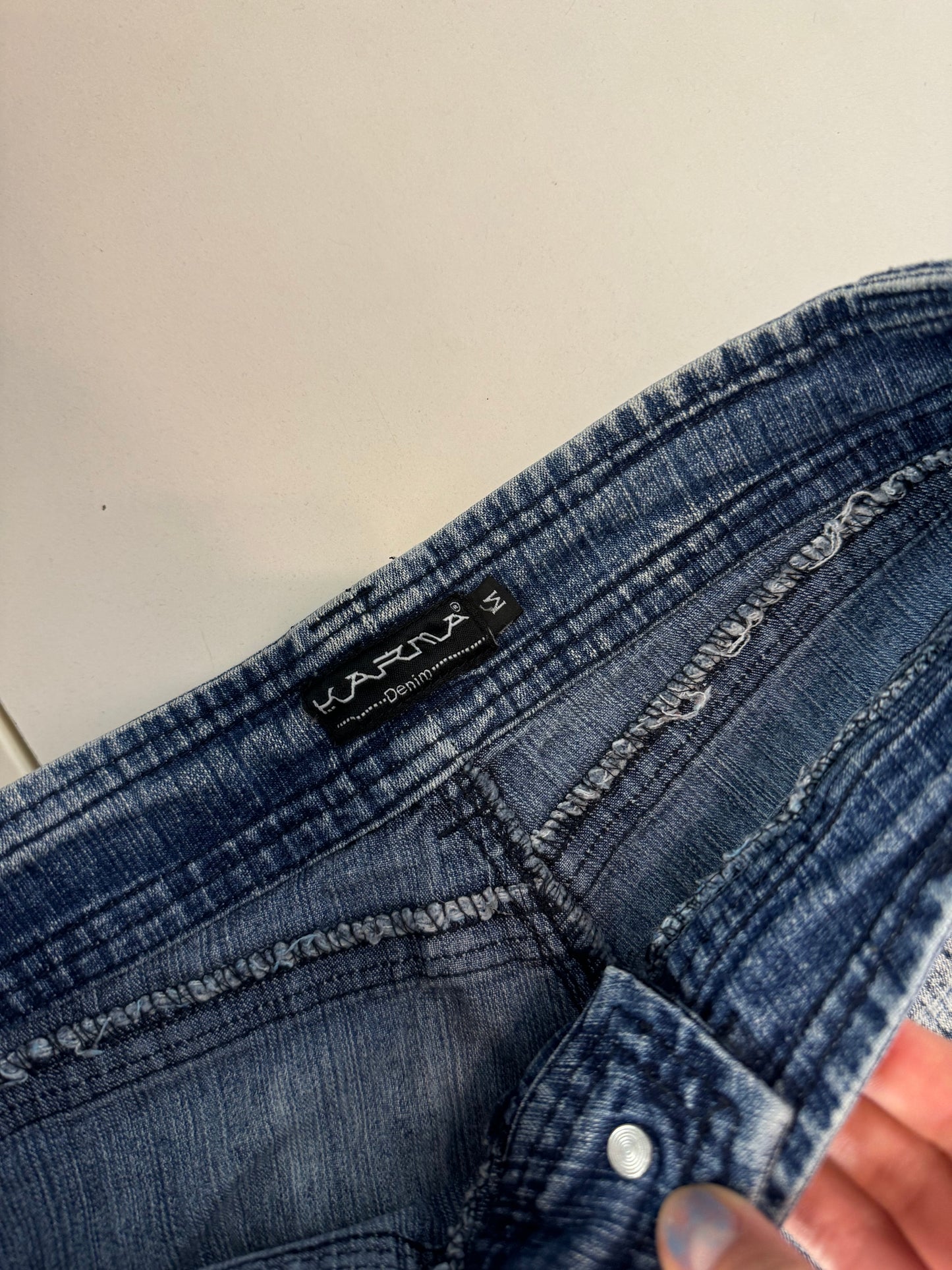Lågmidjade jeans–stl: XS