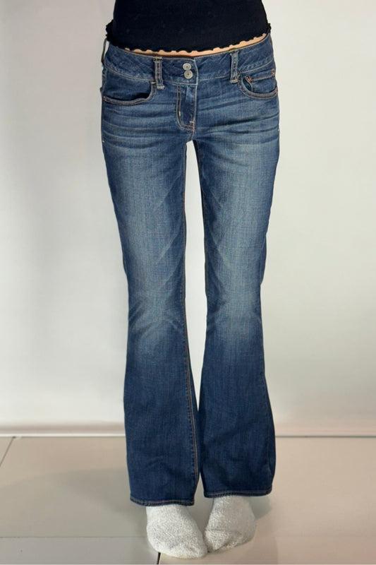 Lågmidjade jeans–stl: S/M