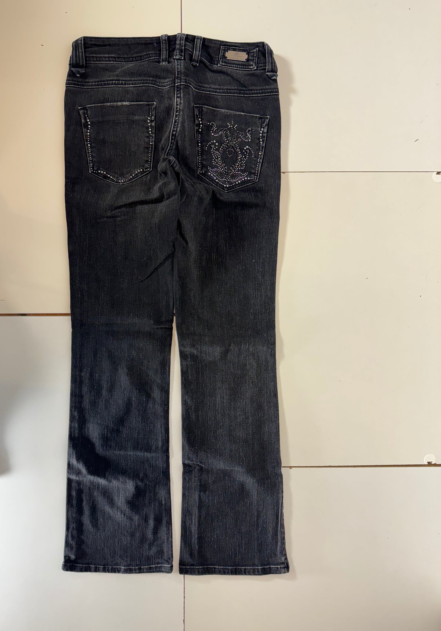 Lågmidjade jeans–stl: S