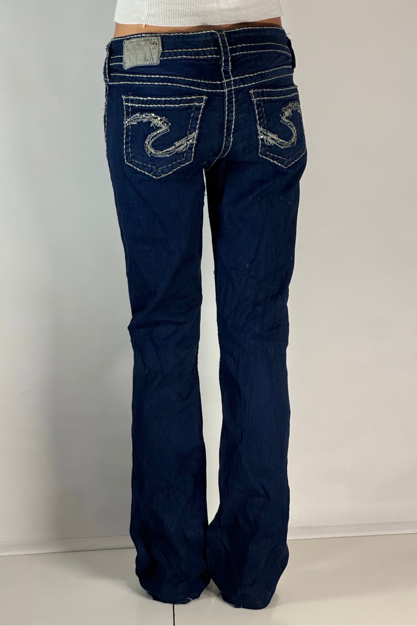 Lågmidjade jeans stl: S