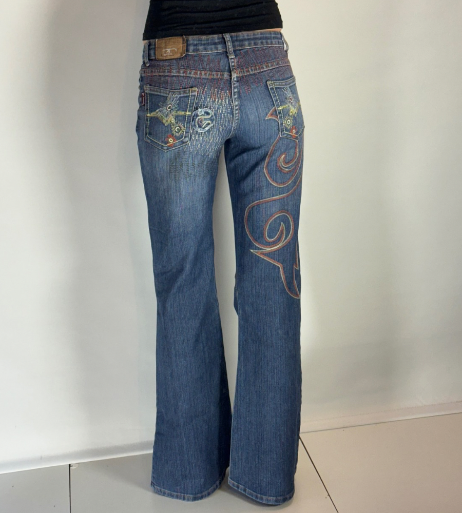 Lågmidjade jeans–stl: XS