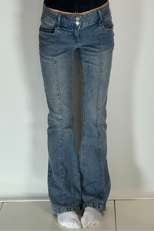 Lågmidjade jeans-stl: S