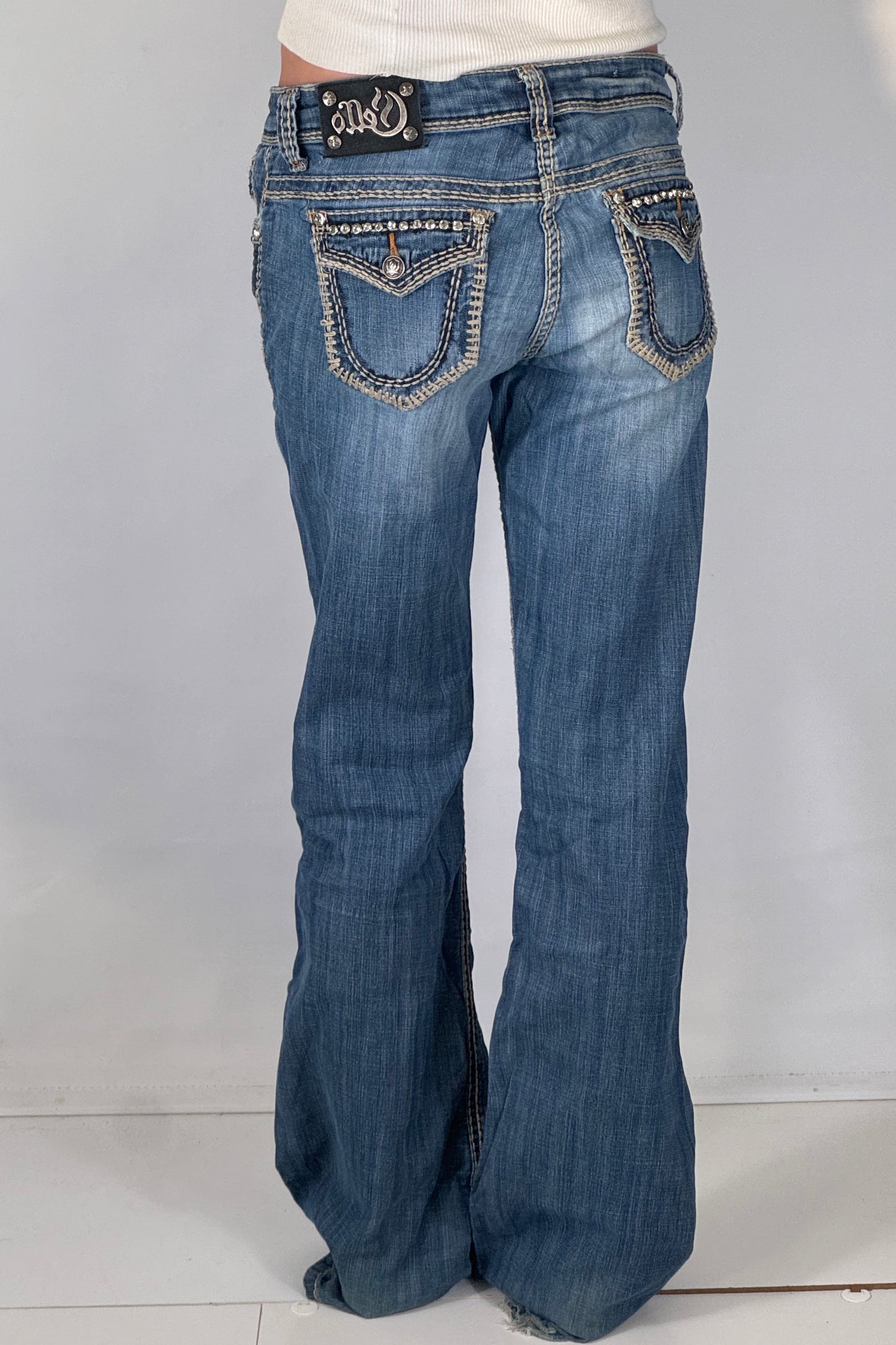 Lågmidjade jeans stl: S