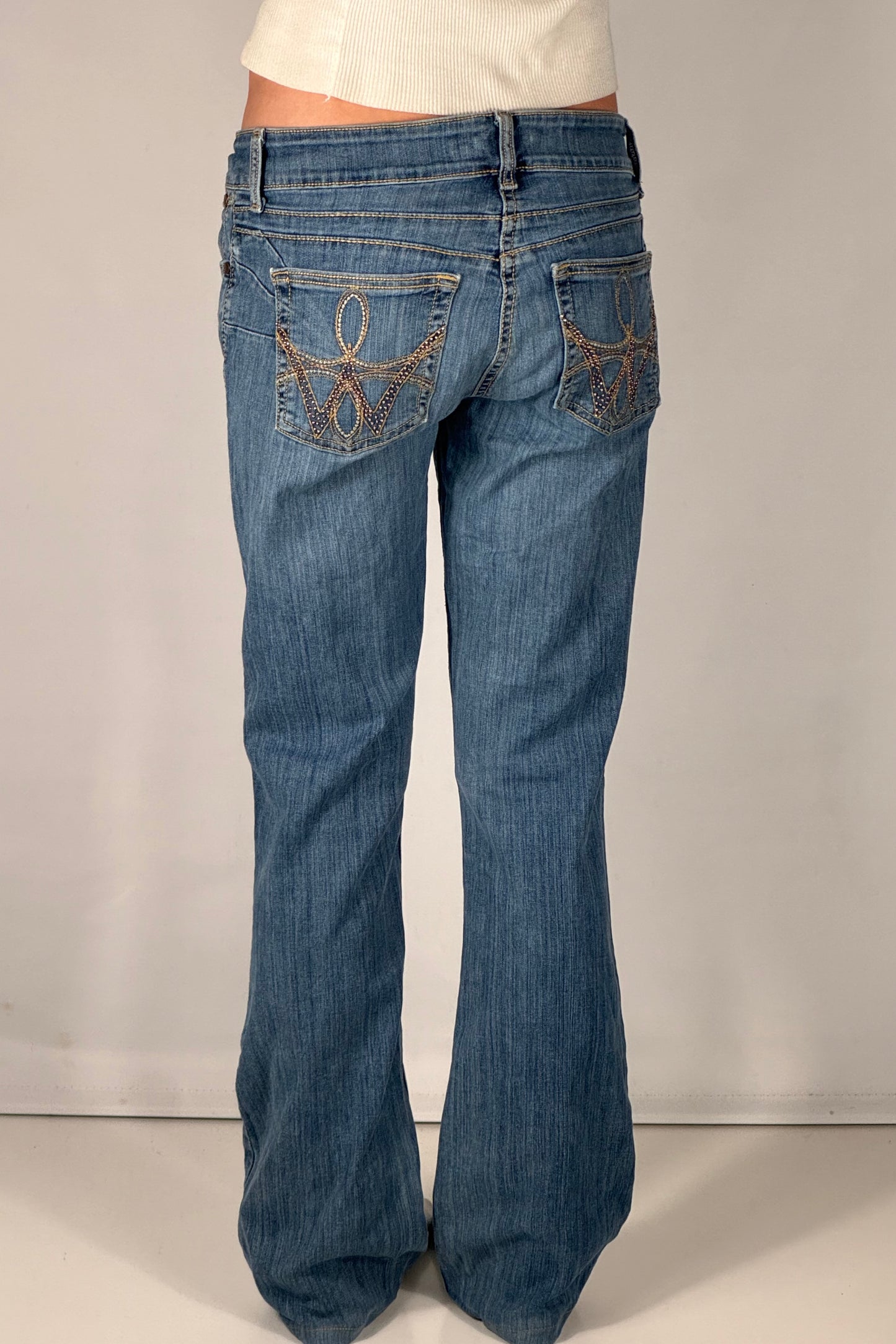 Lågmidjade jeans stl: S/M