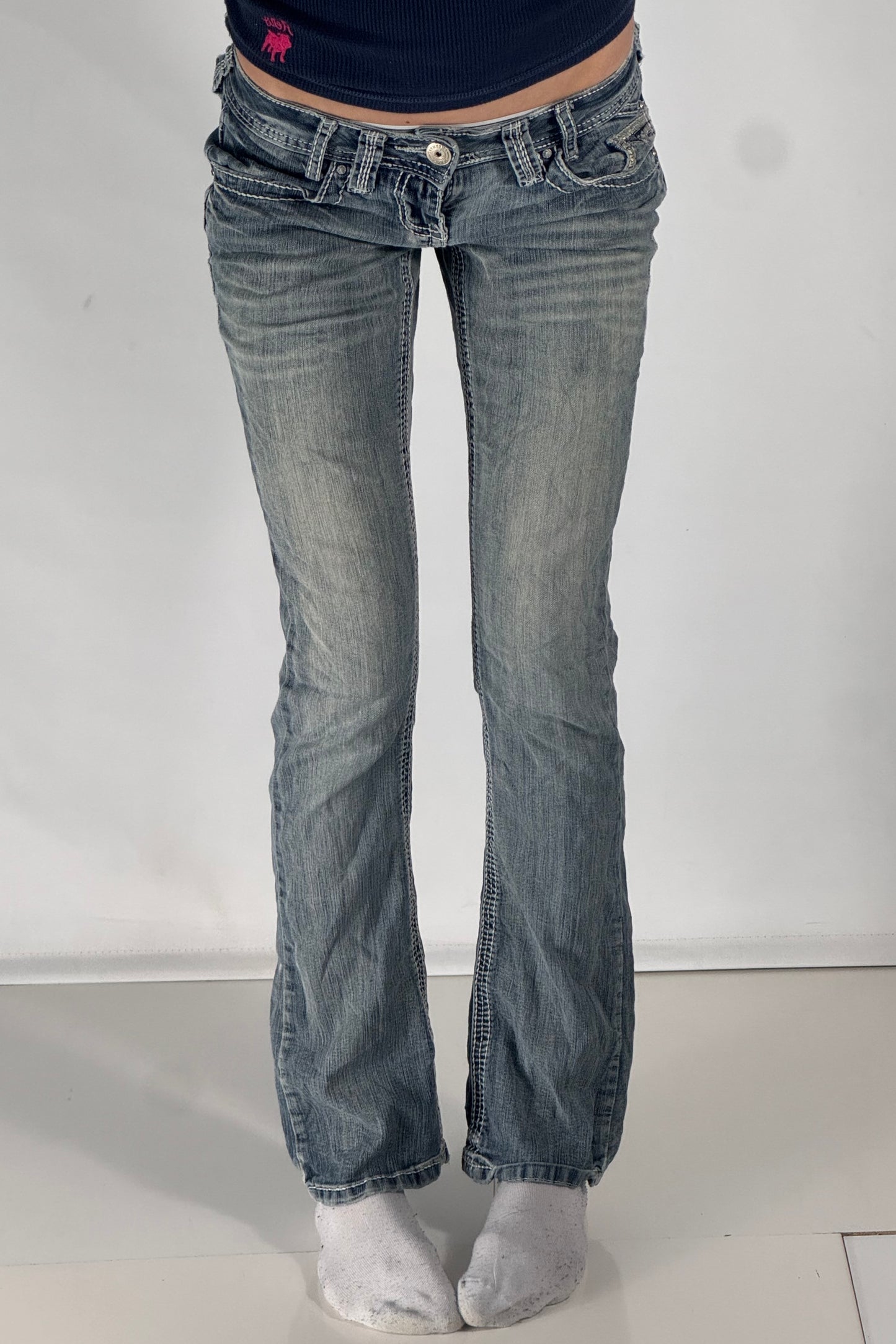 Lågmidjade jeans stl: XS
