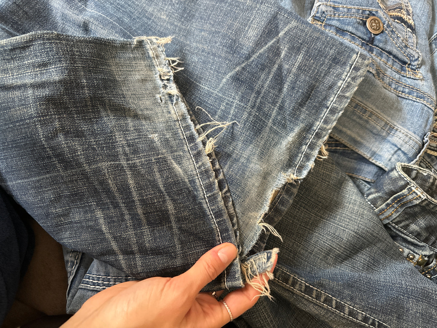 Lavtaljede jeans str: M
