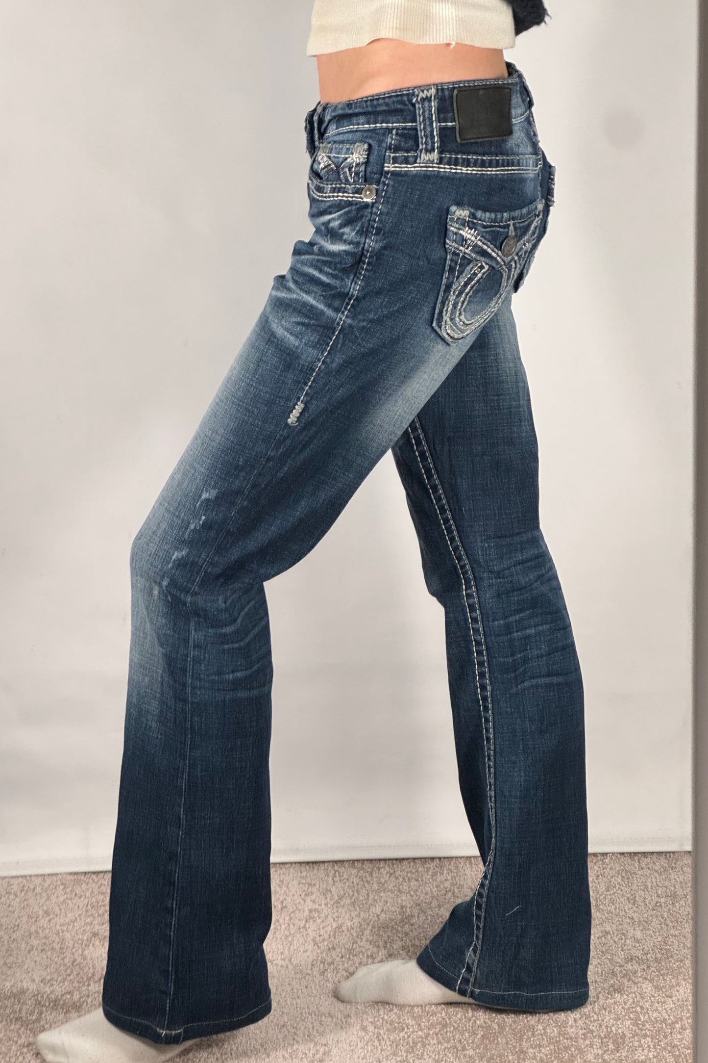Lågmidjade jeans stl: S