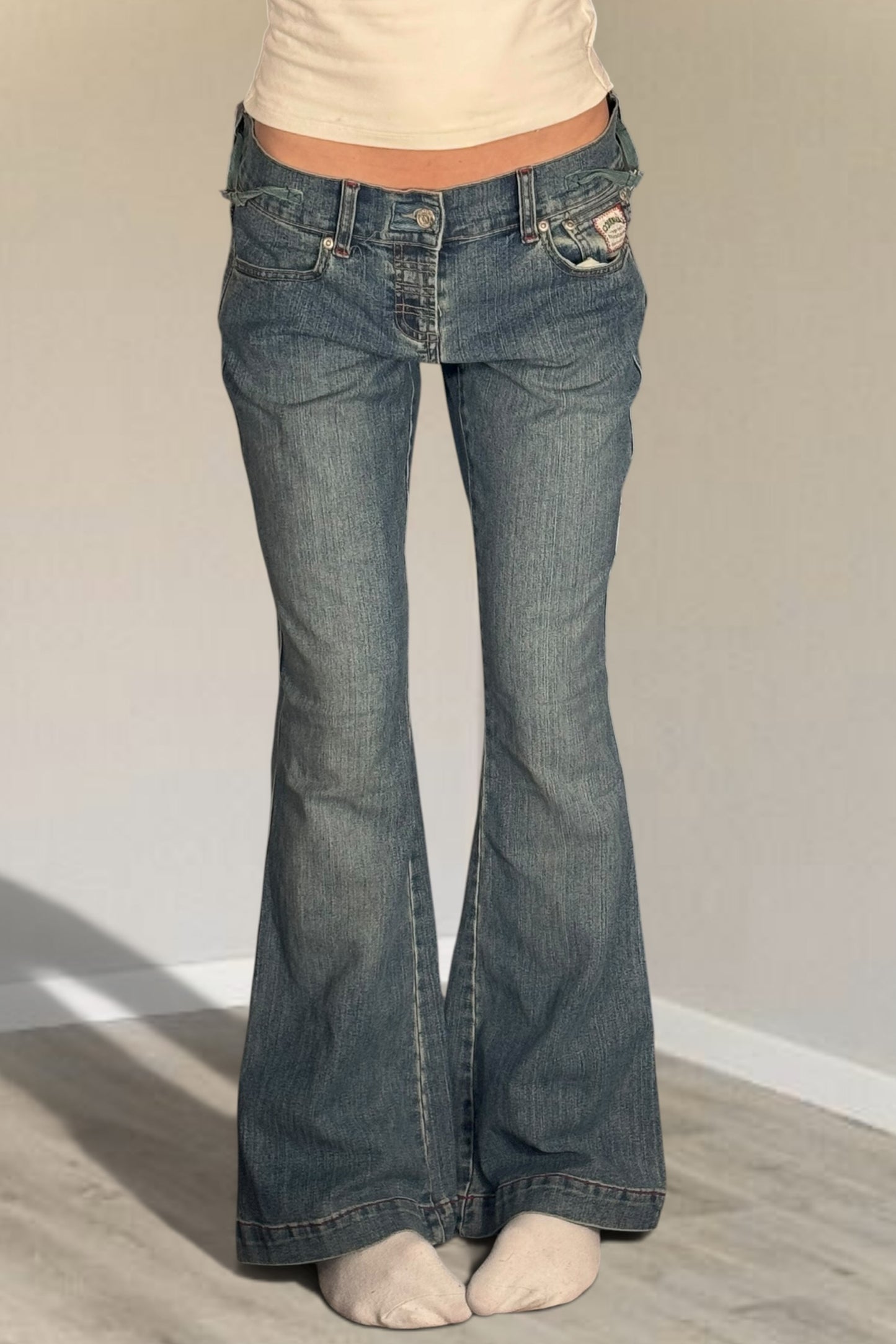 Lågmidjade jeans stl: S