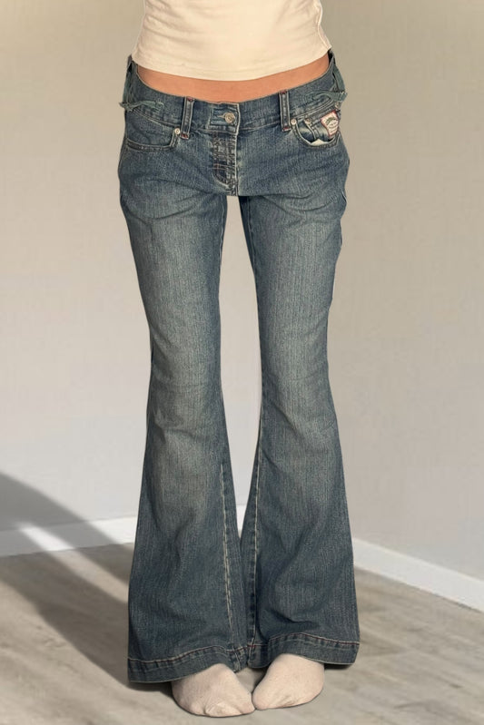 Lågmidjade jeans stl: S