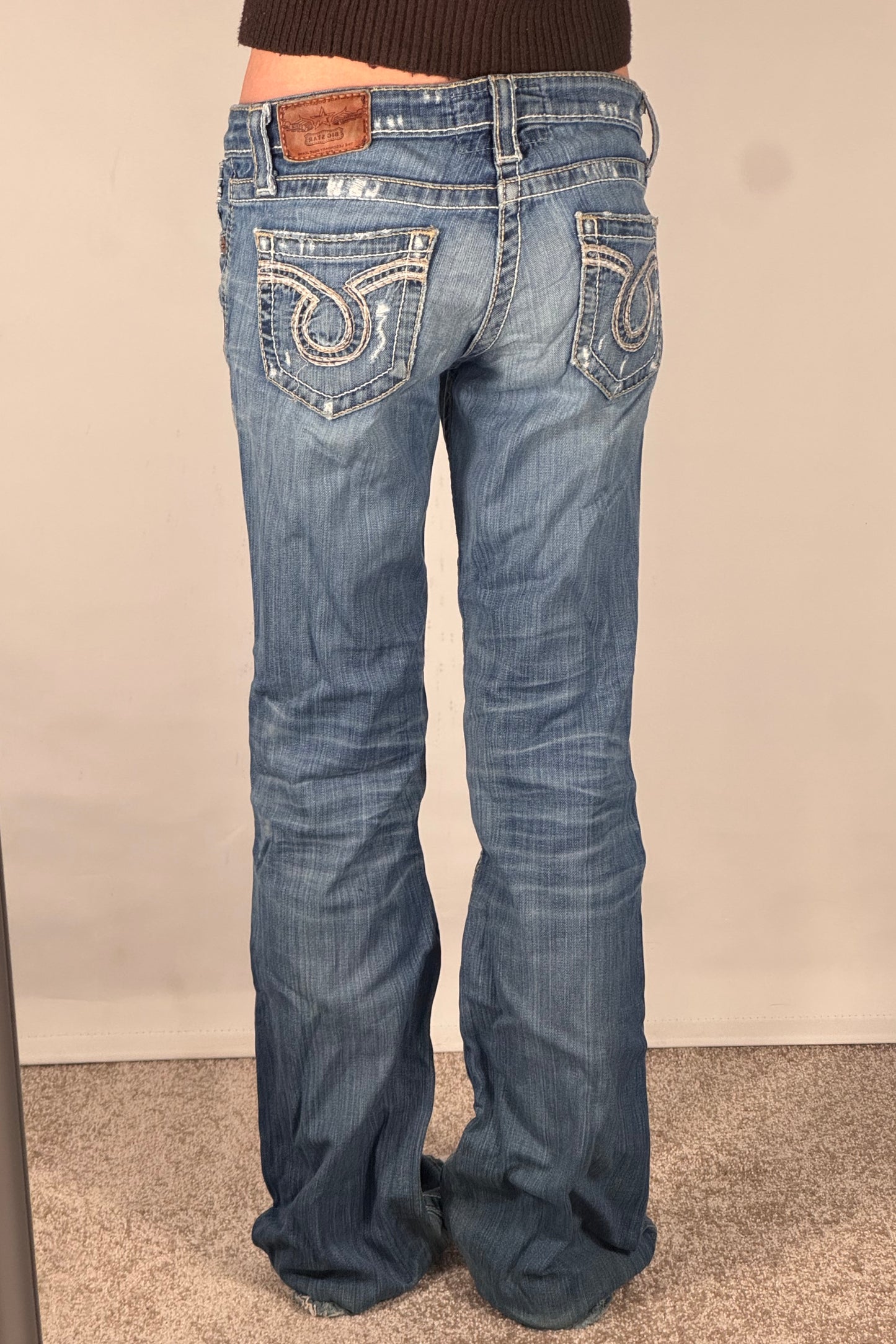 Lågmidjade jeans stl: S