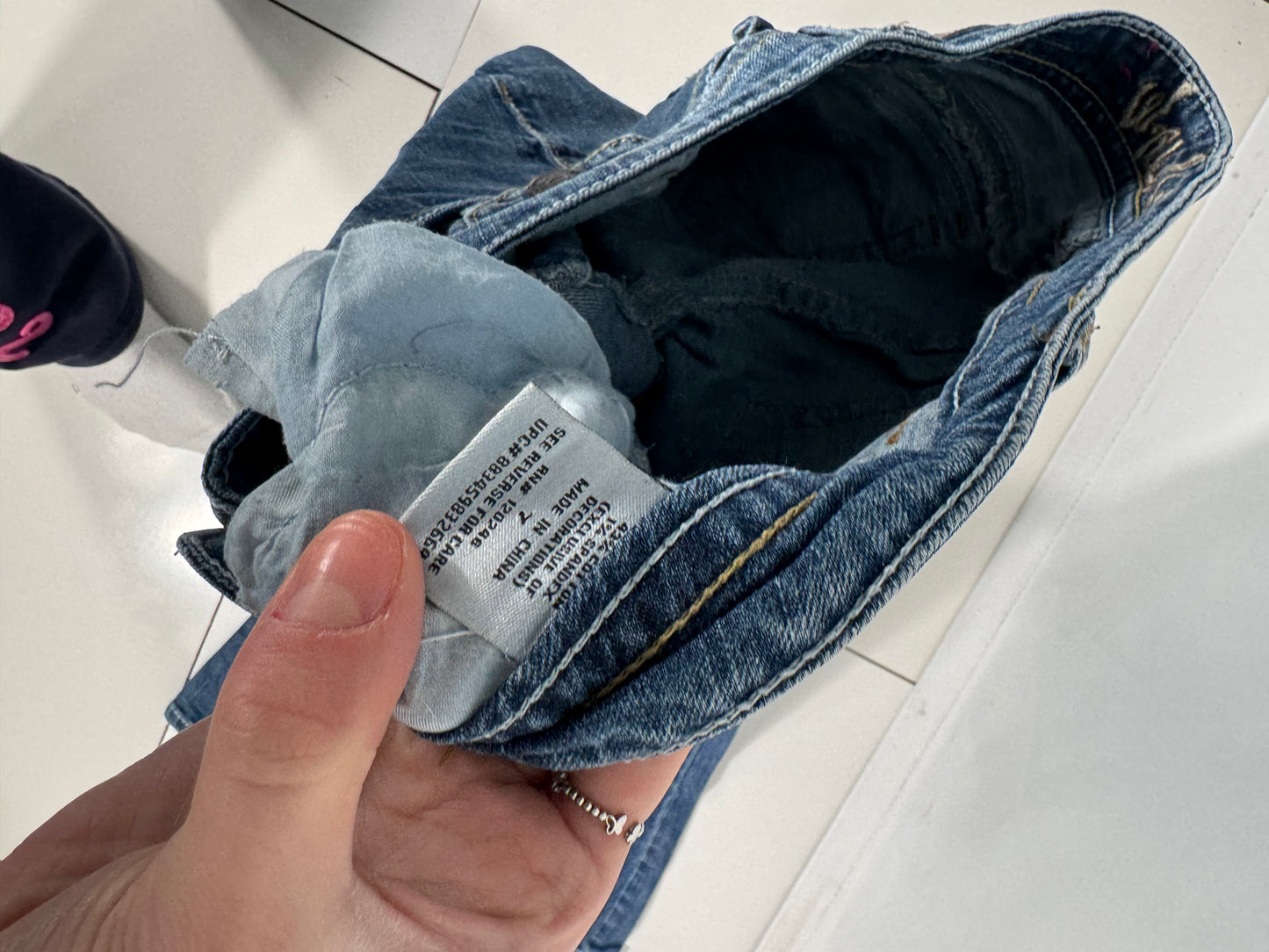 Lågmidjade jeans stl: S