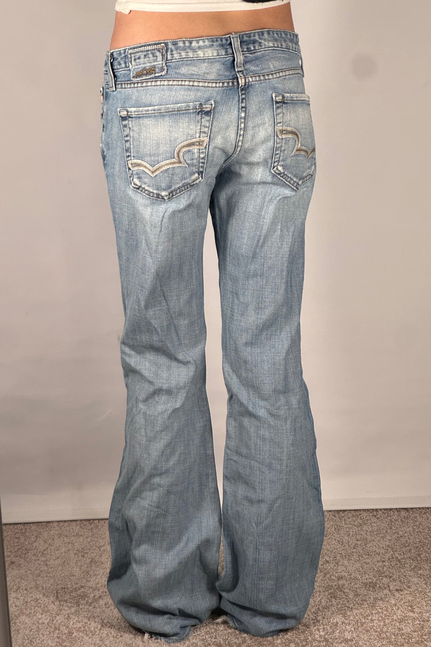 Lågmidjade jeans stl: S/M