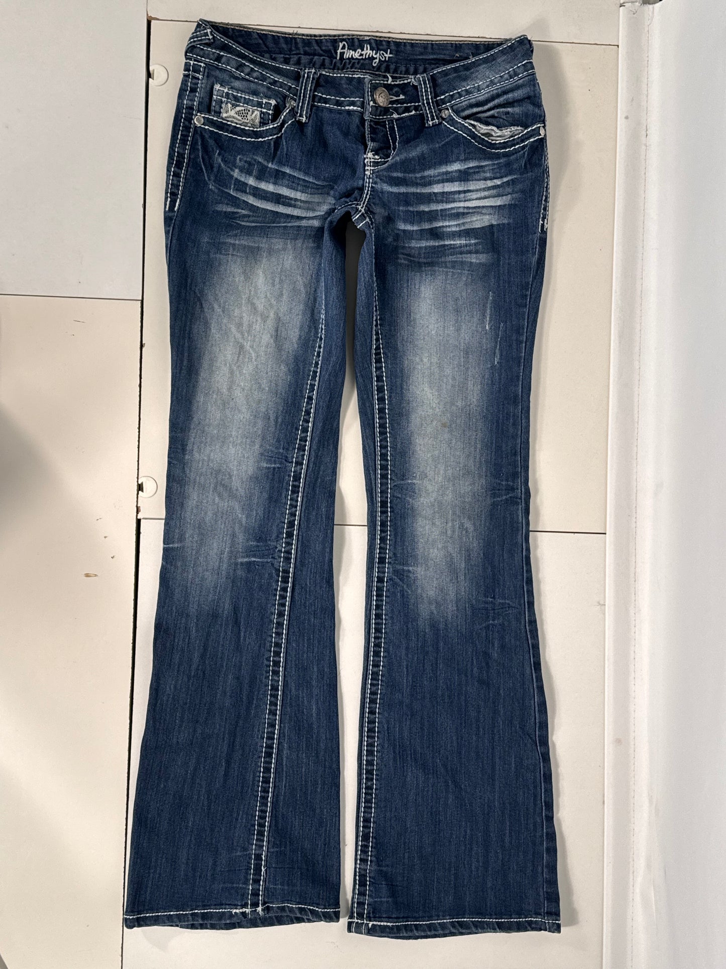 Lavtaljede jeans str: S