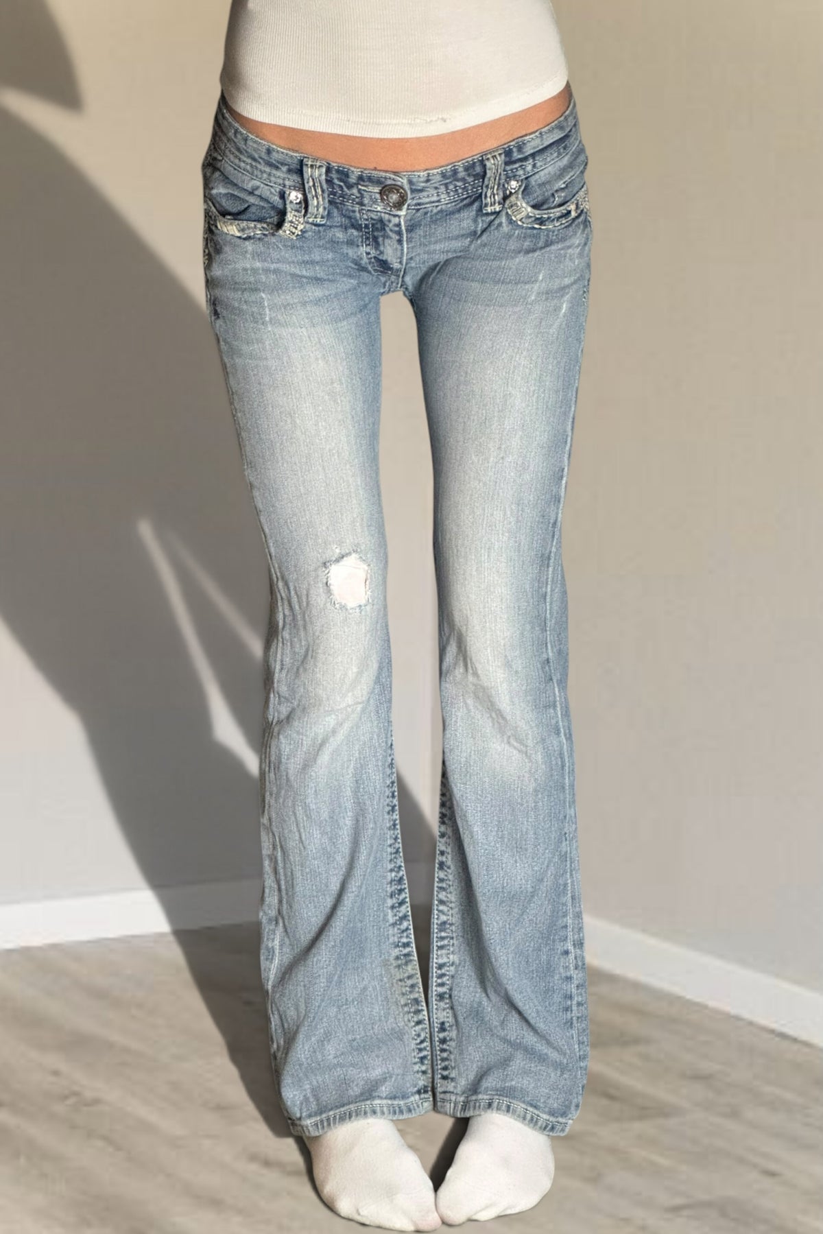 Lågmidjade jeans stl: S