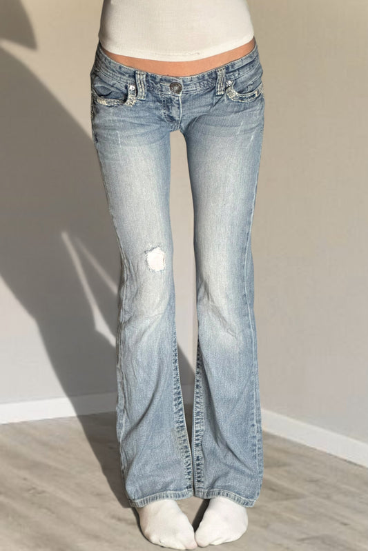 Lågmidjade jeans stl: S