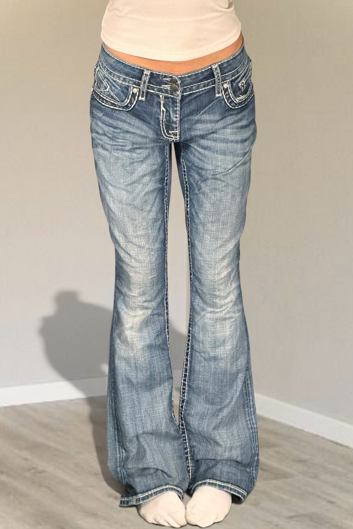 Lågmidjade jeans stl: M/L