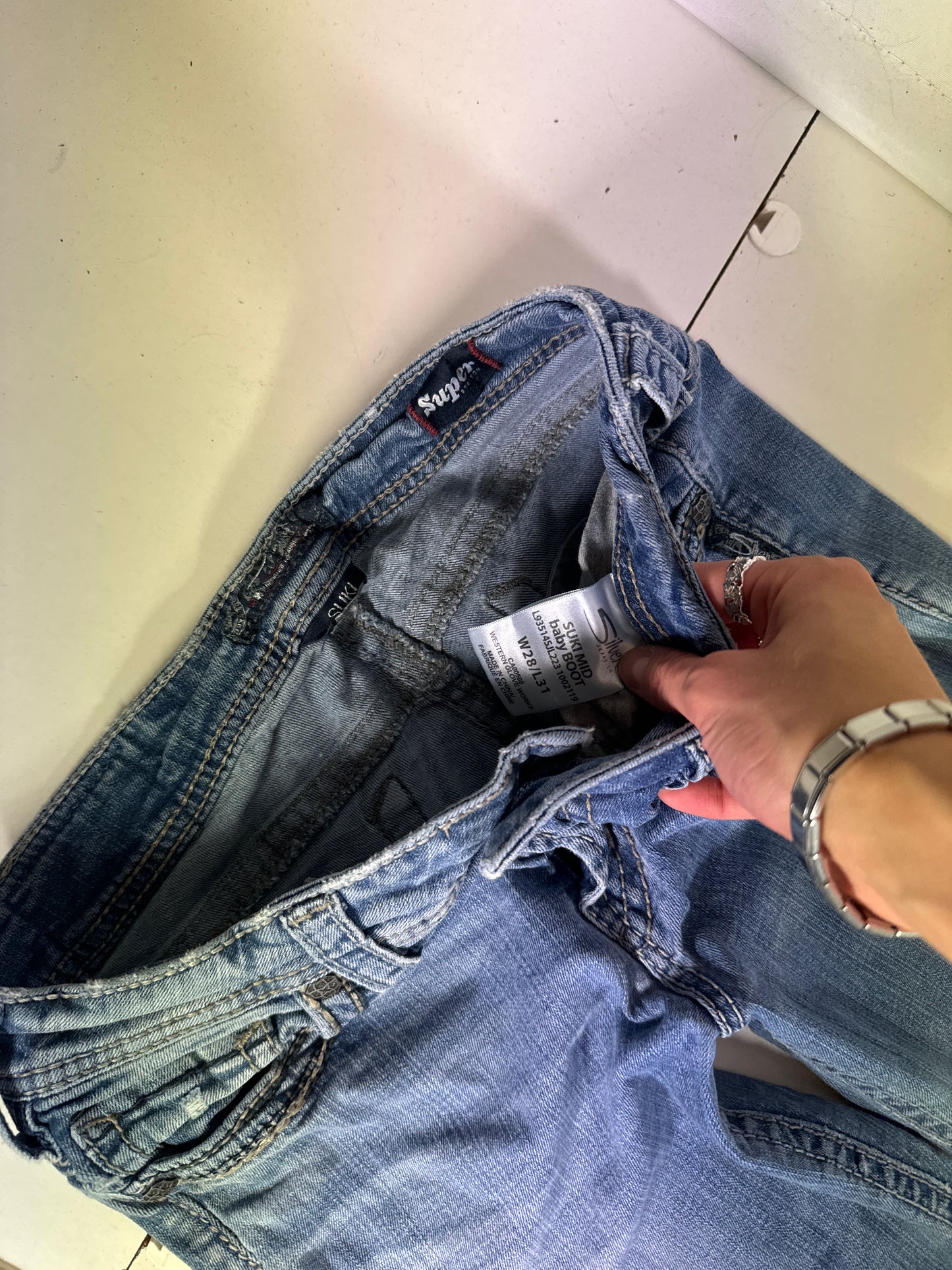 Lågmidjade jeans stl: XS