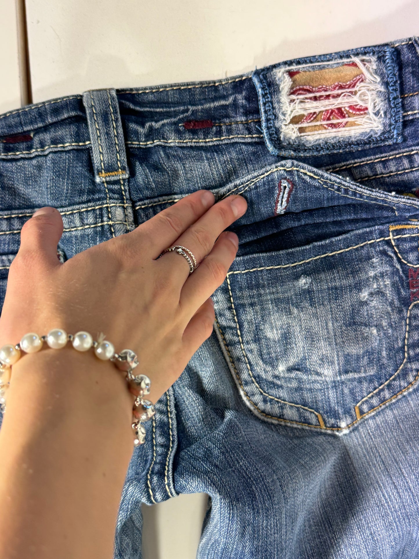 Lågmidjade jeans stl: S/M
