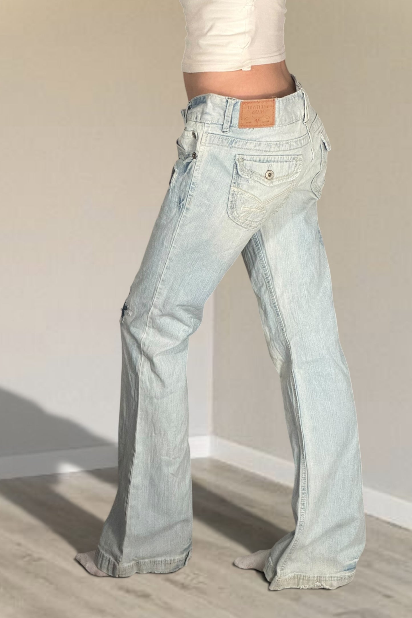 Lågmidjade jeans stl: M