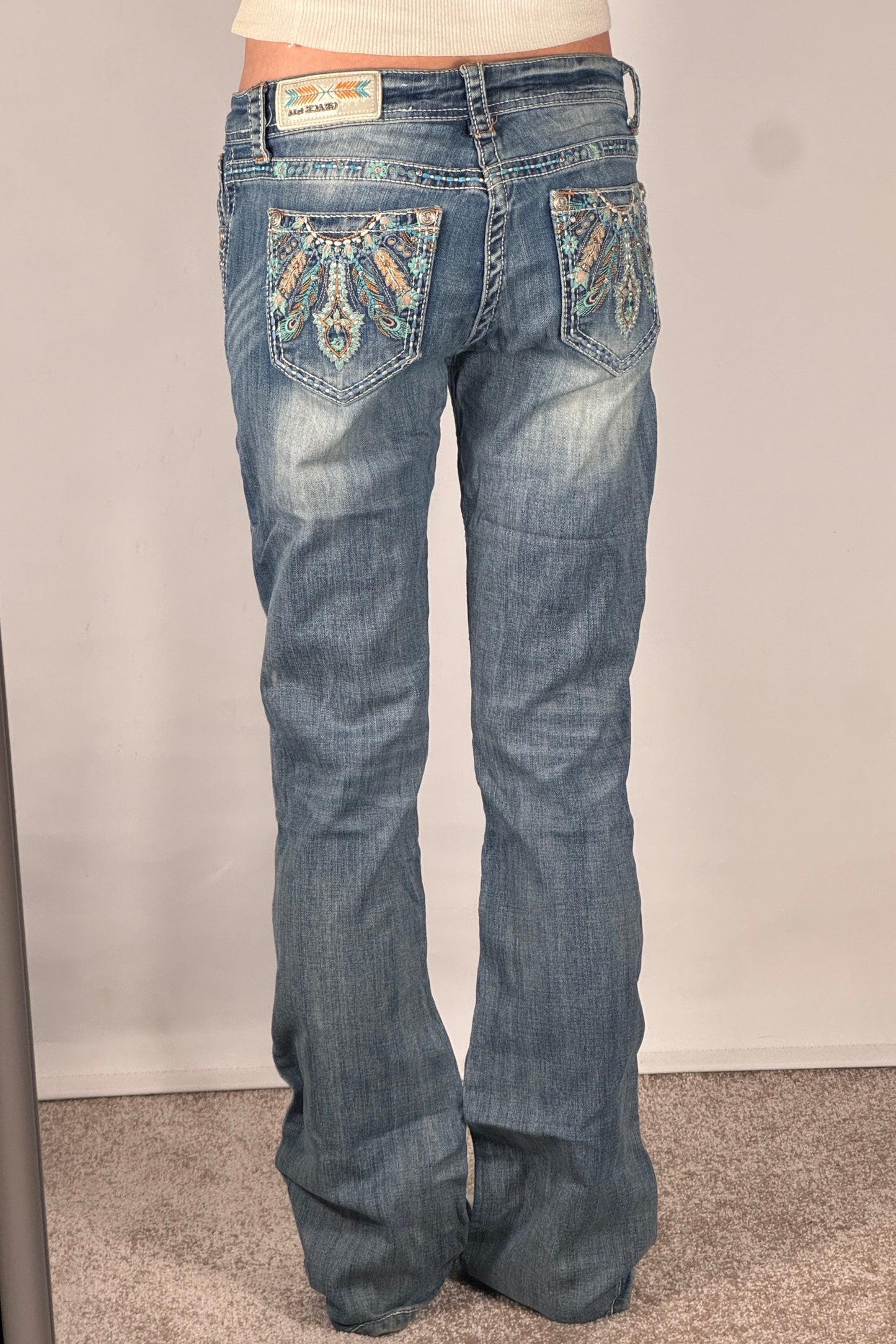 Lågmidjade jeans stl: S