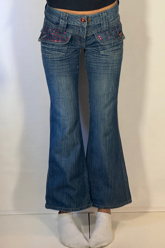Lågmidjade jeans stl: XS