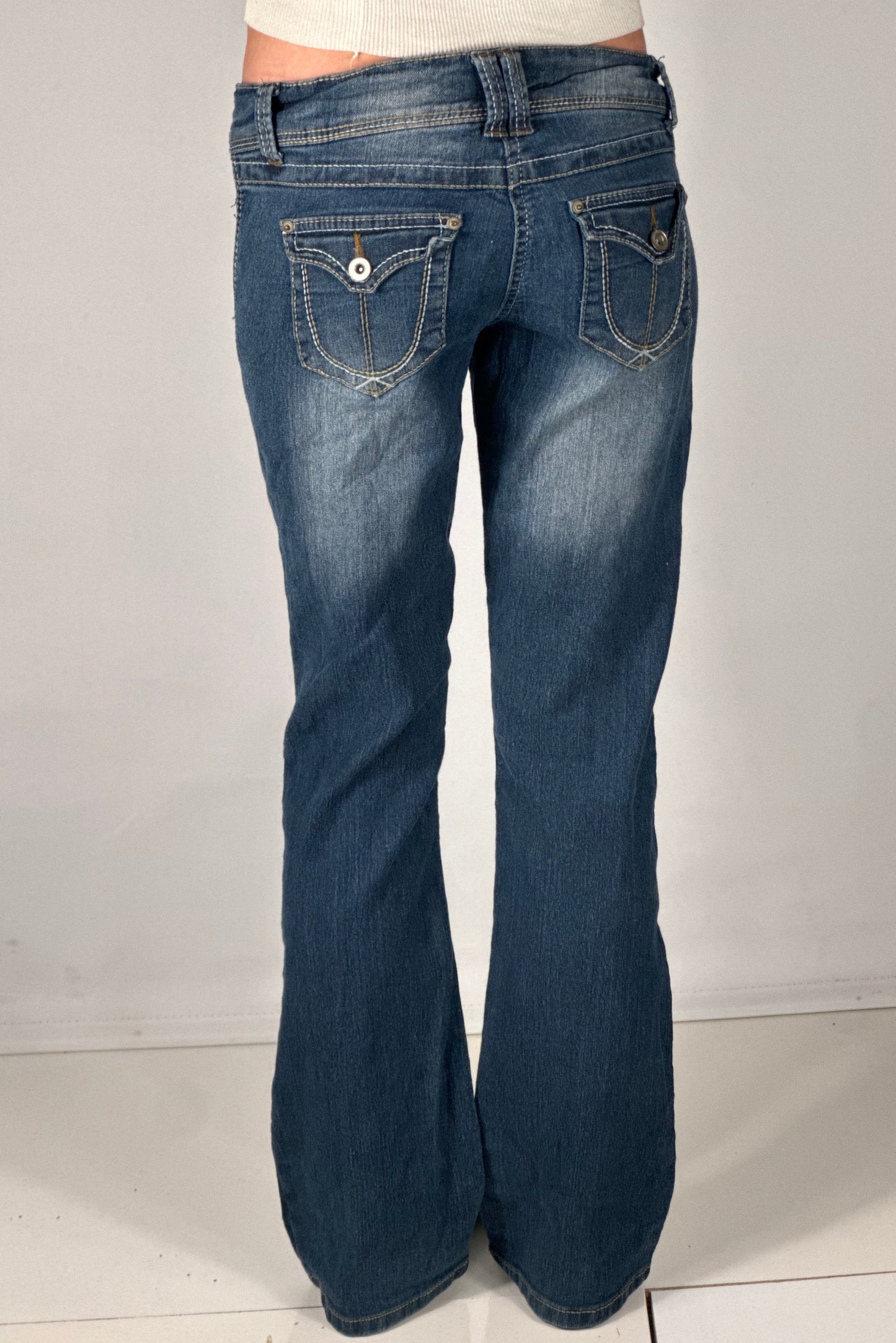 Lavtaljede jeans str: S