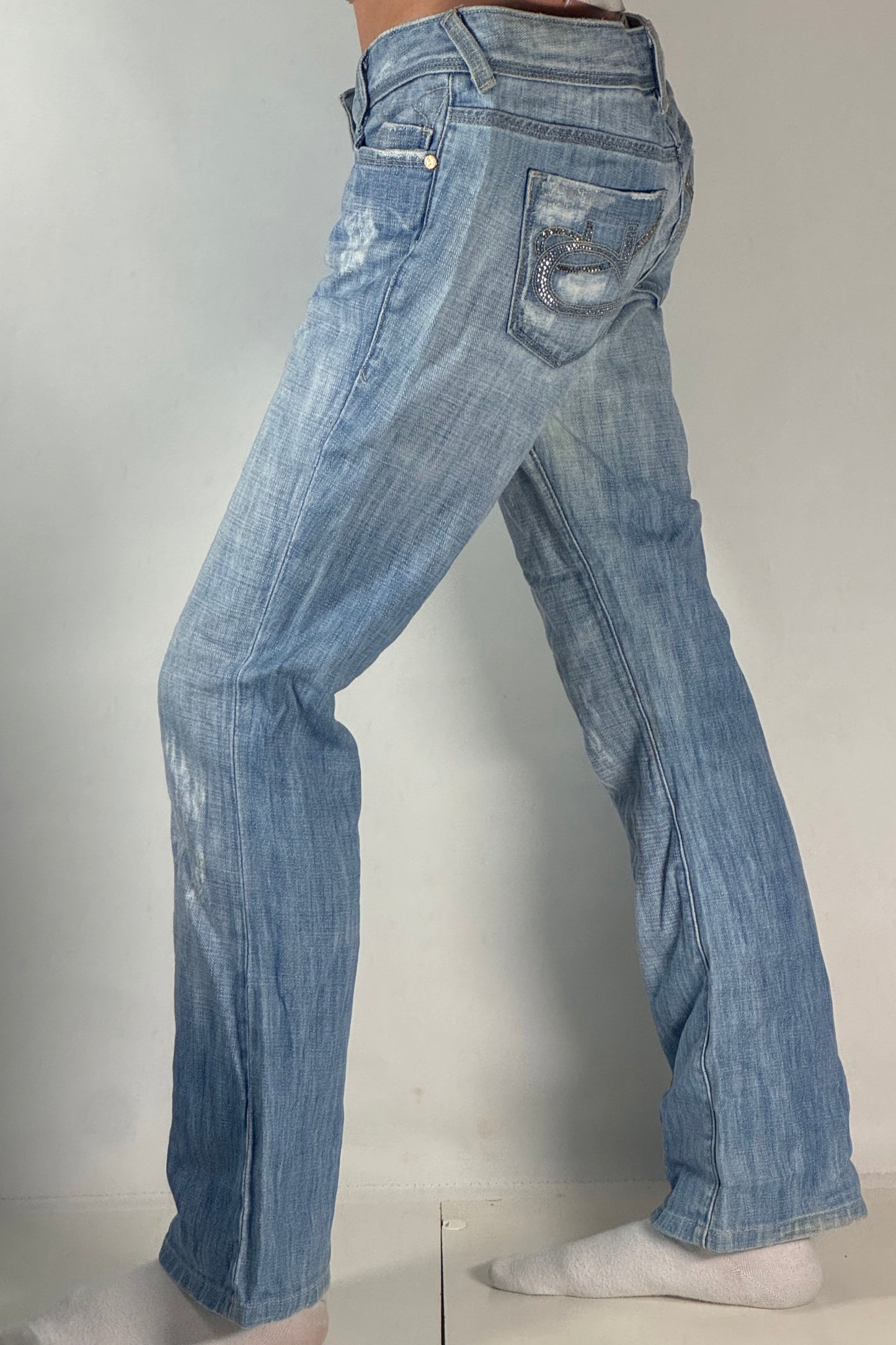 Lågmidjade jeans stl: S