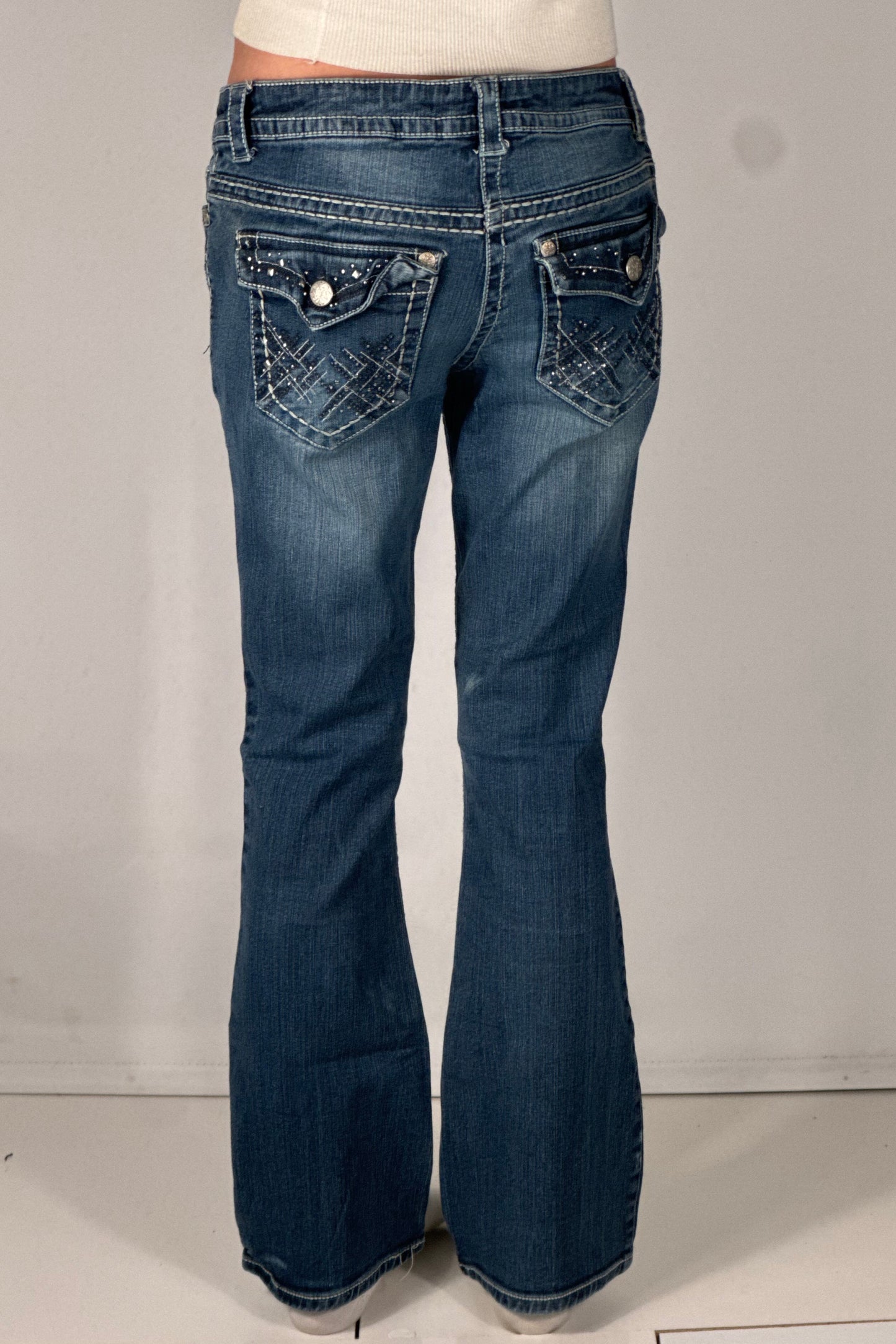 Lågmidjade jeans stl: S