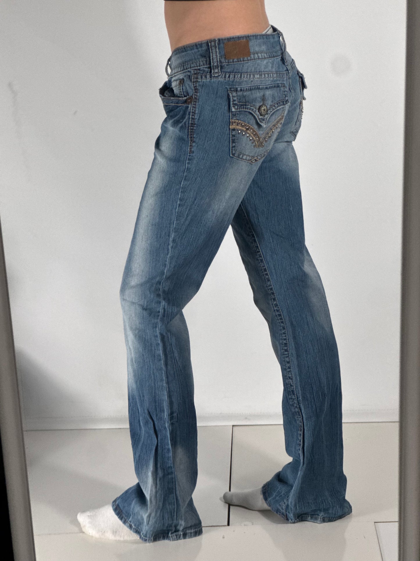 Lågmidjade jeans stl: M