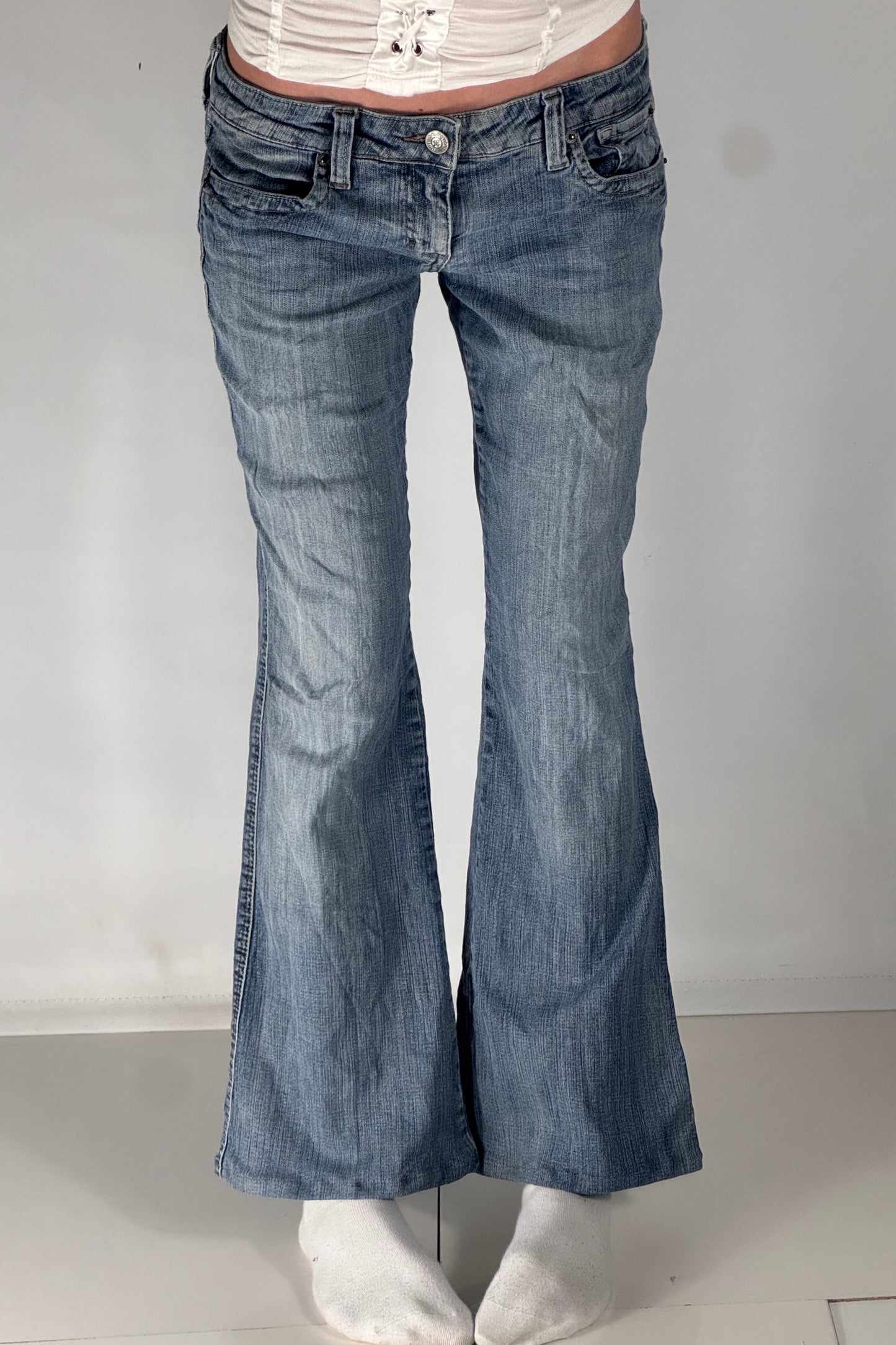 Lågmidjade jeans stl: S