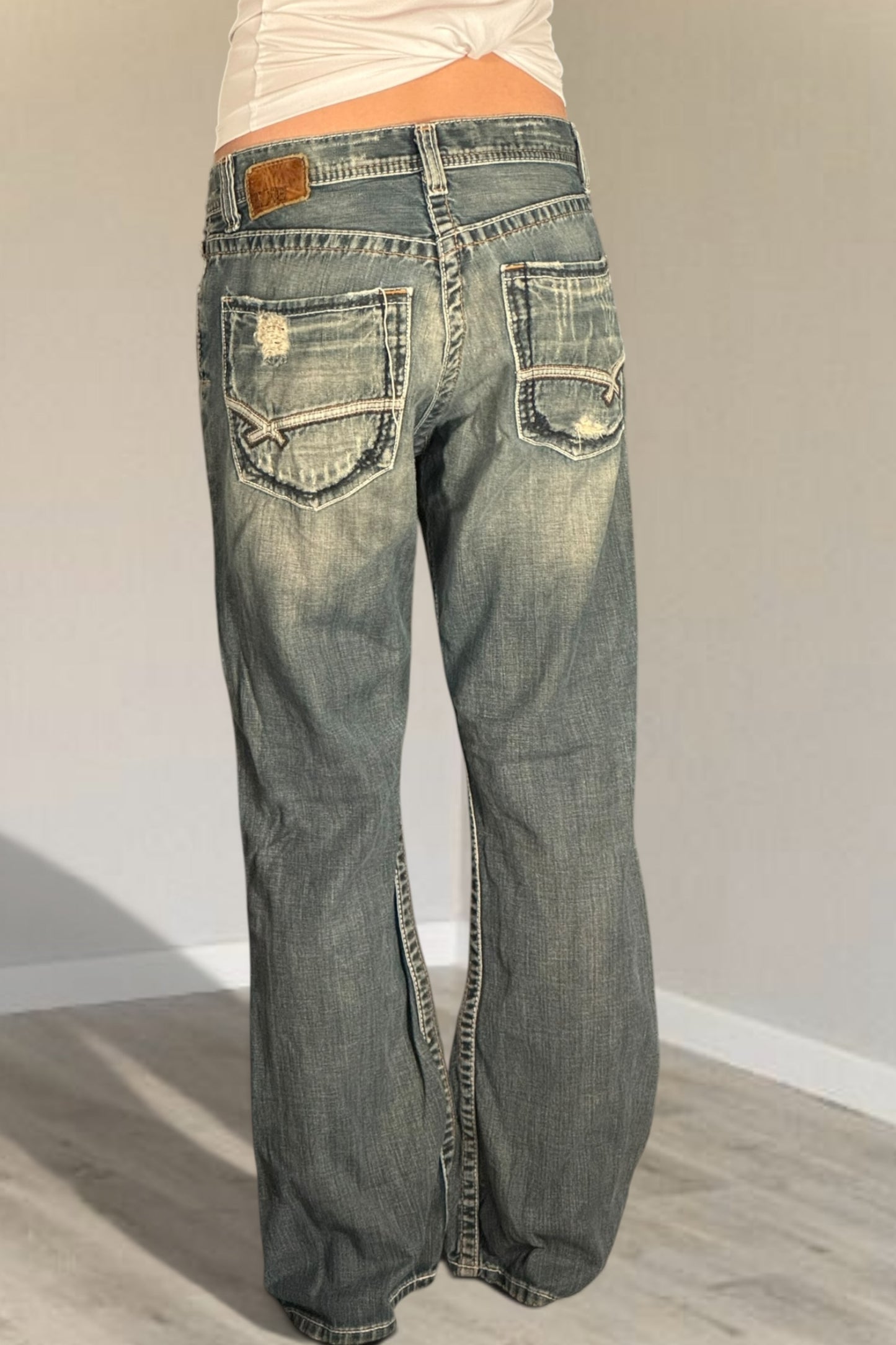 Lågmidjade jeans stl: S