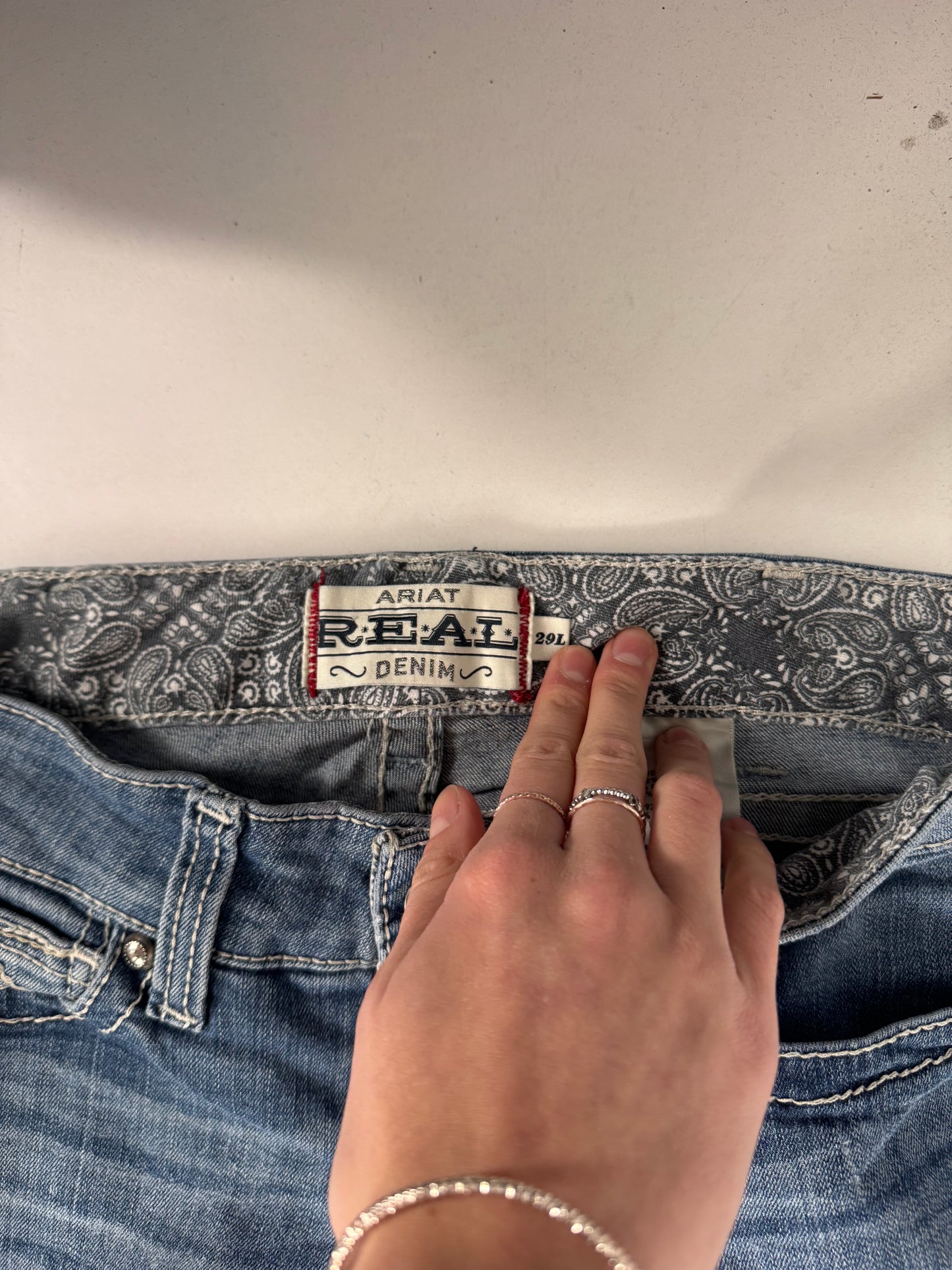 Lågmidjade jeans stl: S