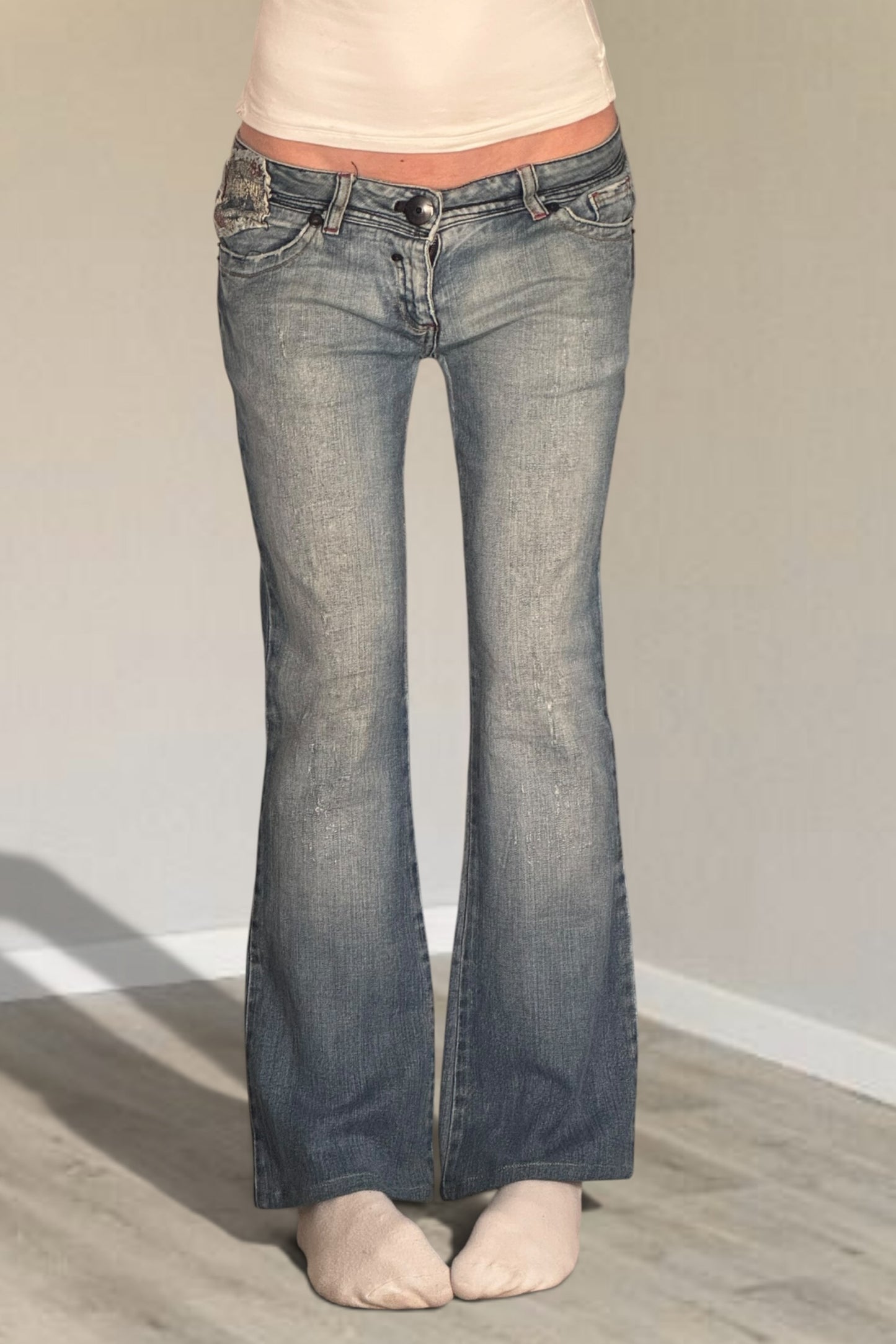 Lågmidjade jeans stl: S