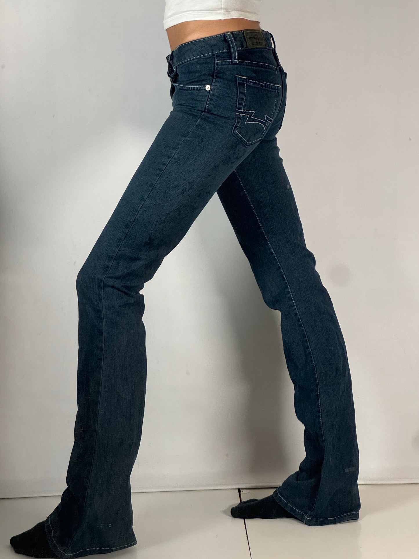 Lågmidjade jeans stl: XXS (W26/L34)
