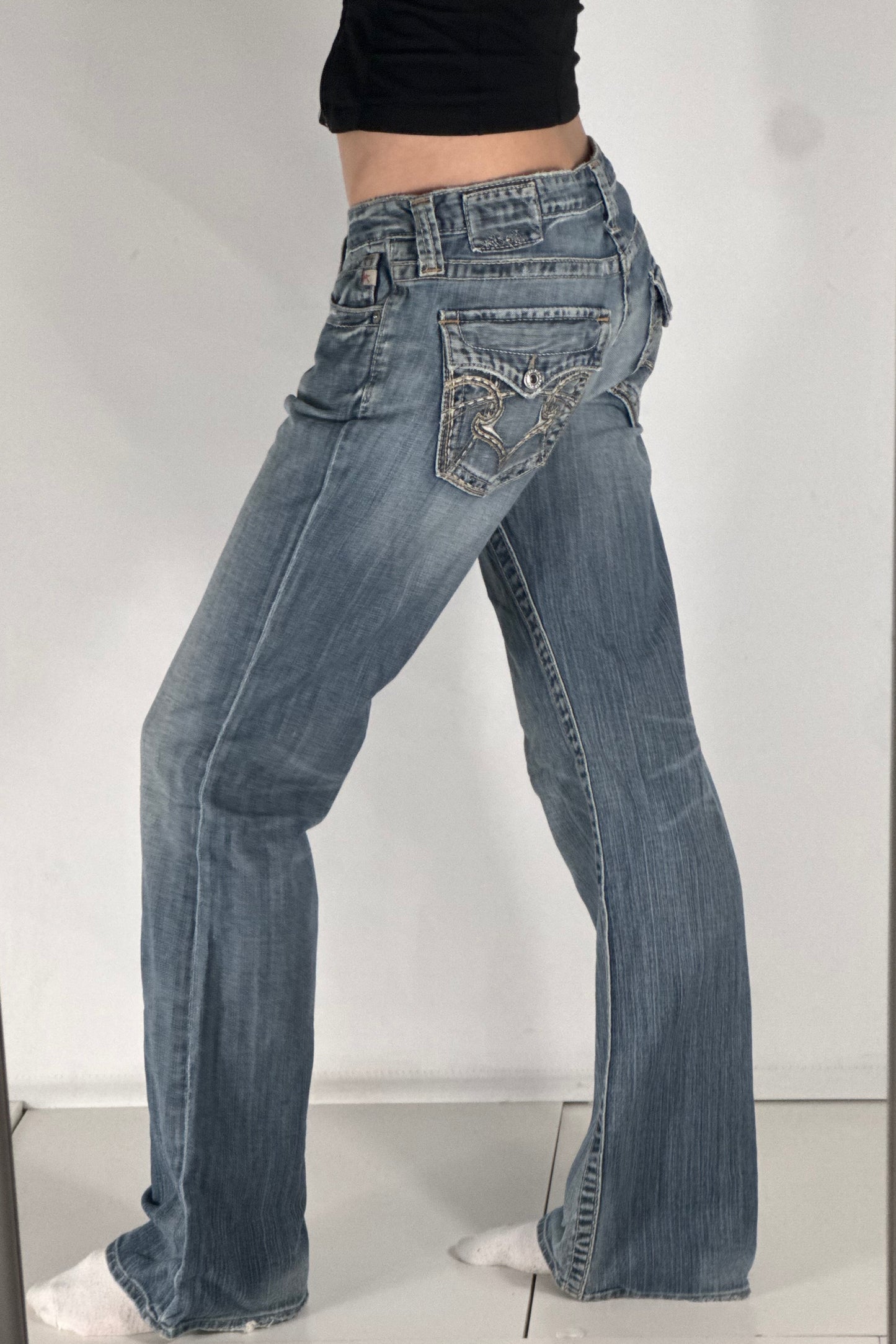 Lågmidjade jeans stl: S/M