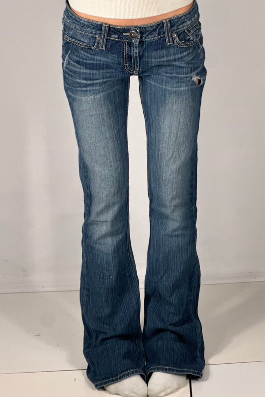 Lavtaljede jeans str: S