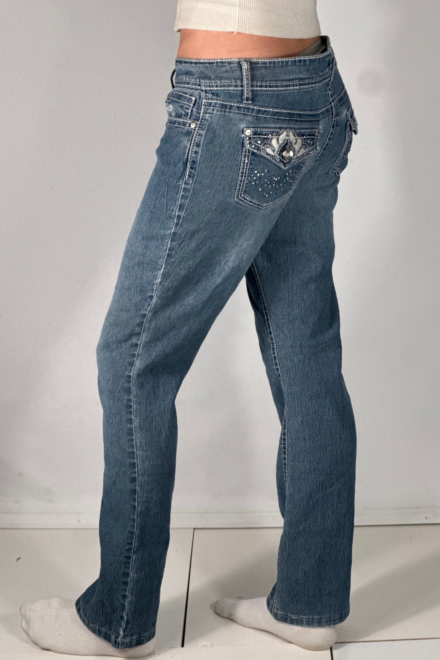 Lågmidjade jeans stl: S