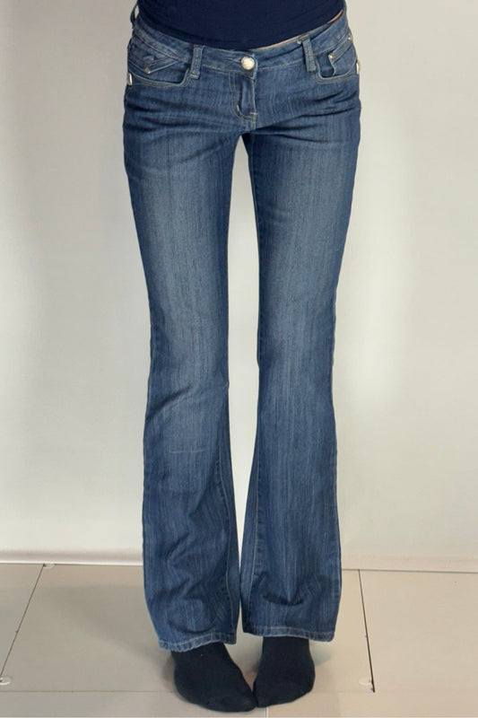 Lågmidjade jeans–stl: XS