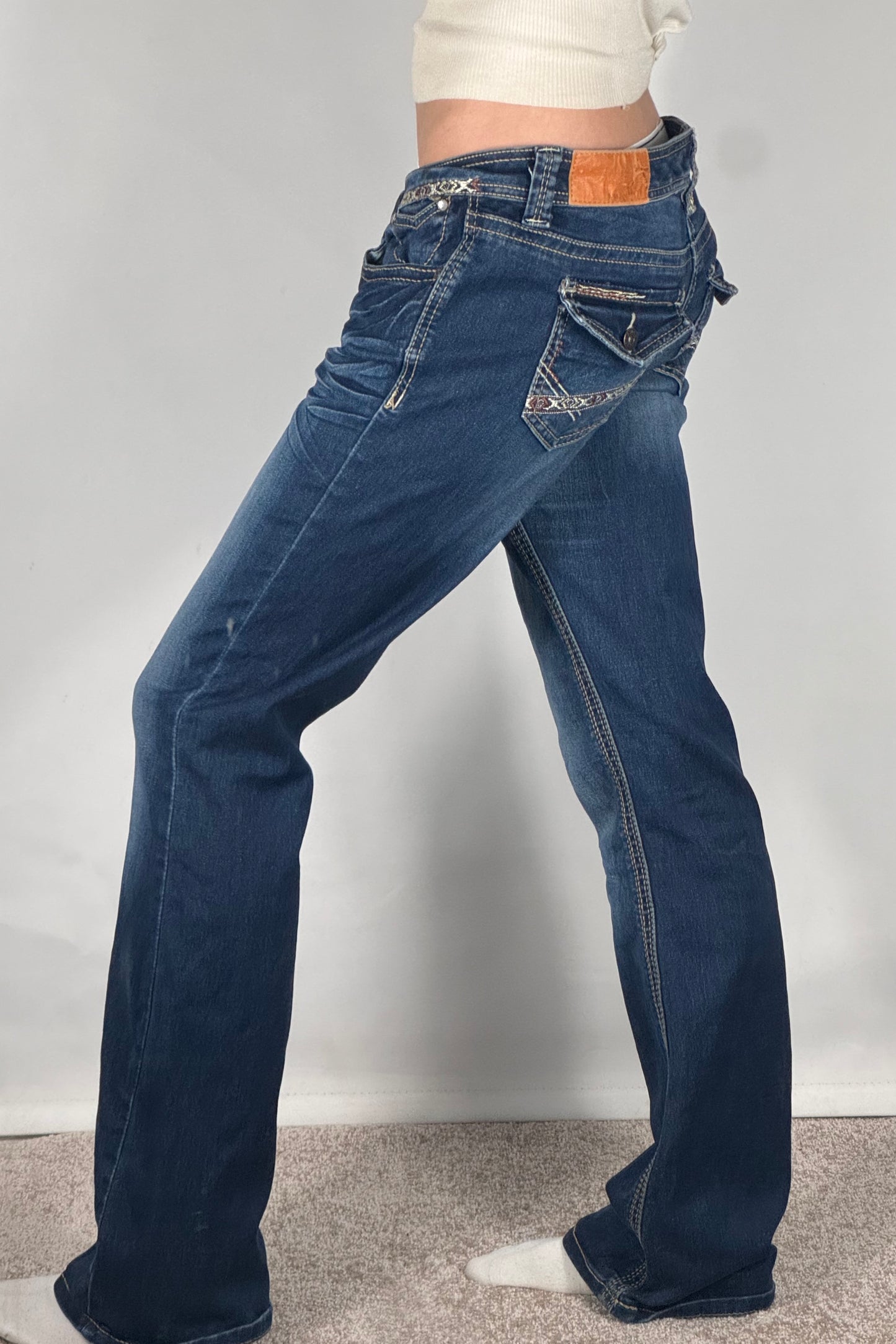 Lågmidjade jeans stl: M
