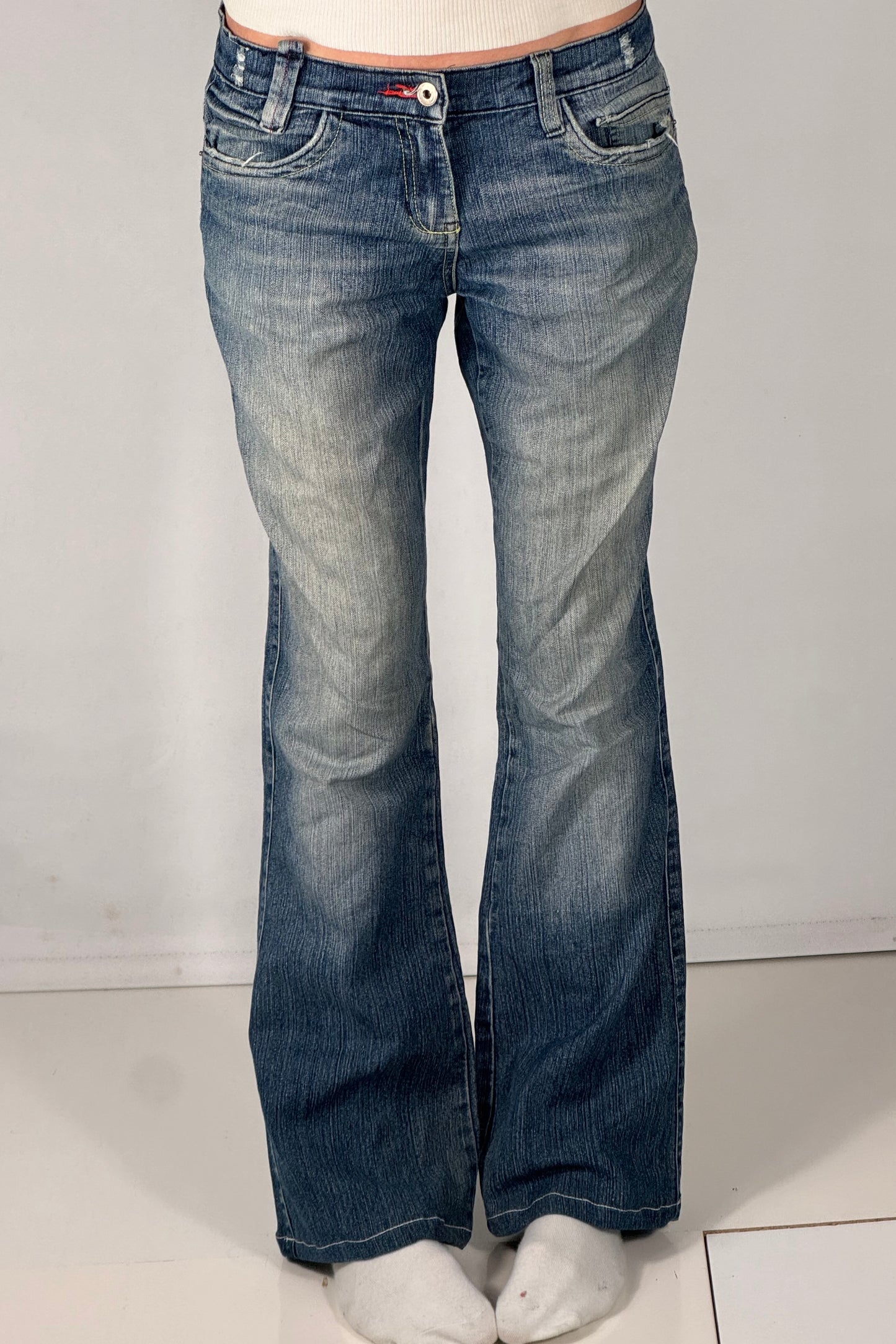 Lavtaljede jeans str: S
