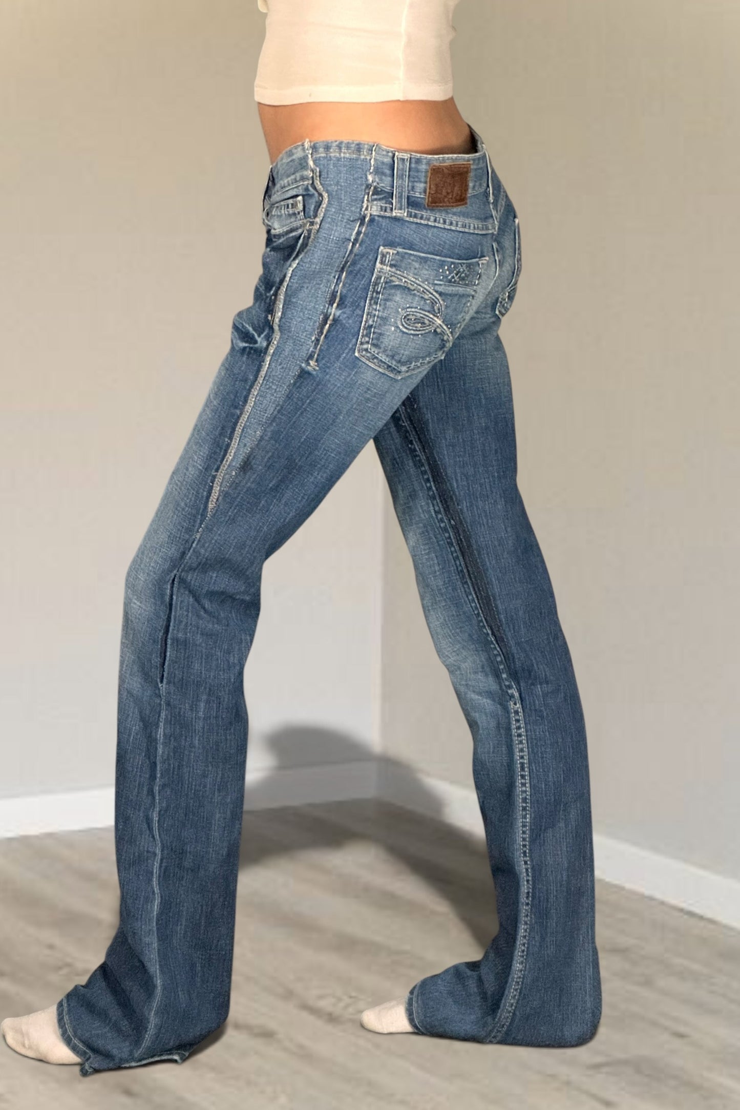 Lågmidjade jeans stl: S/M