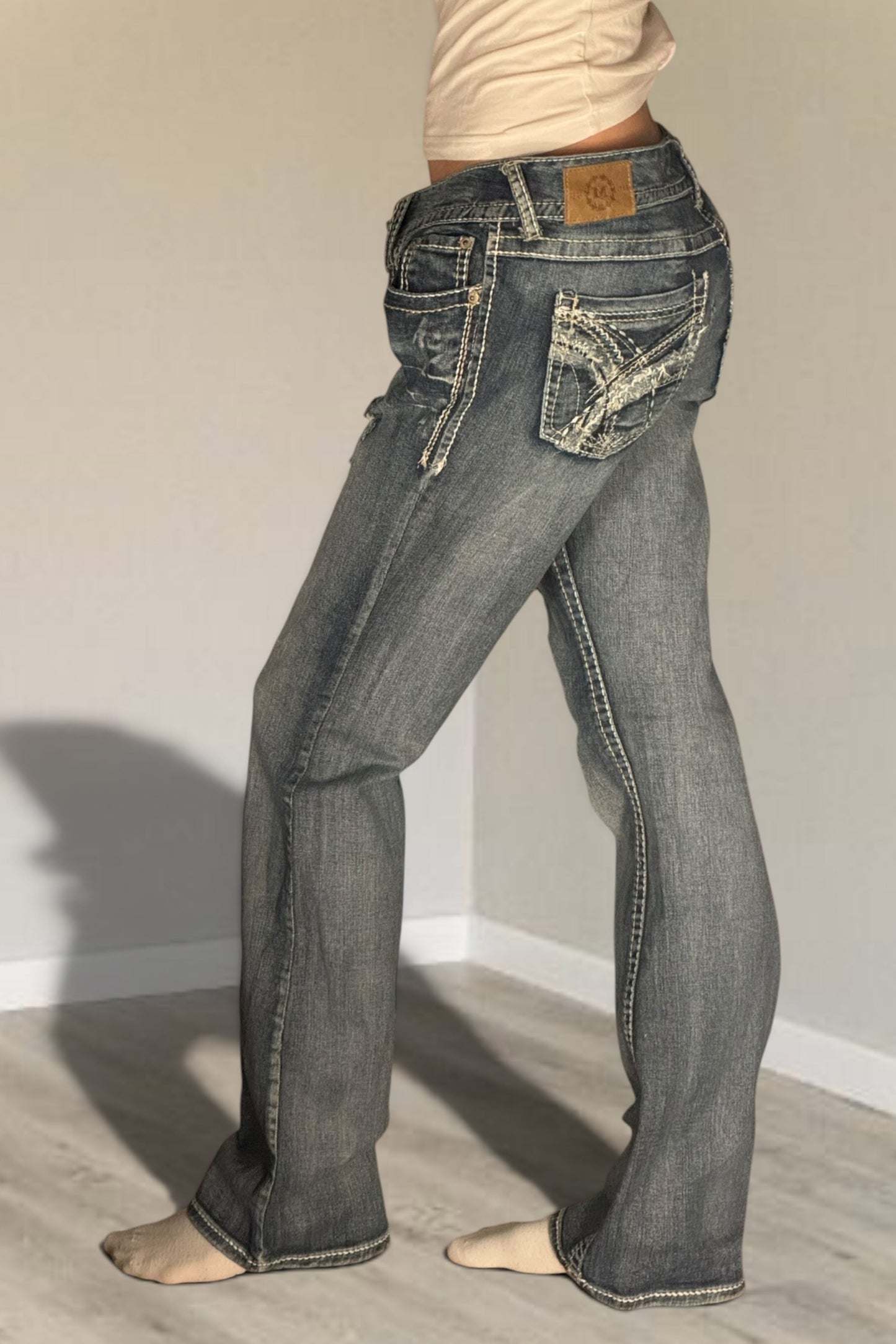 Lågmidjade jeans stl: M