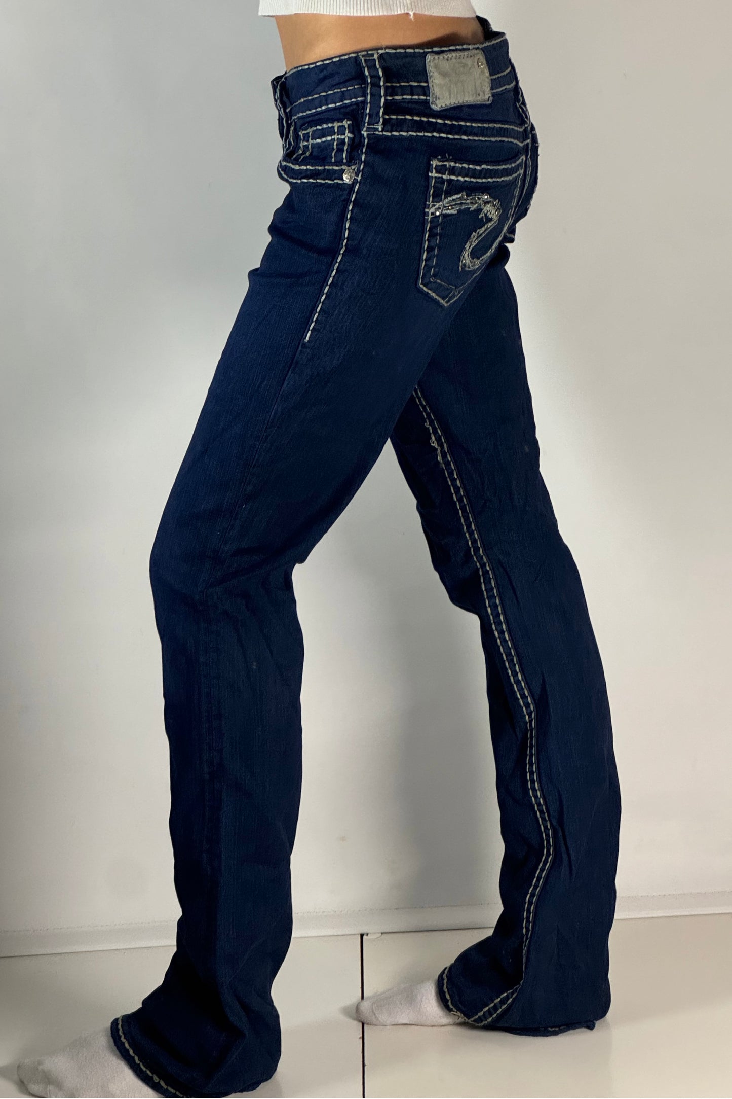 Lågmidjade jeans stl: S