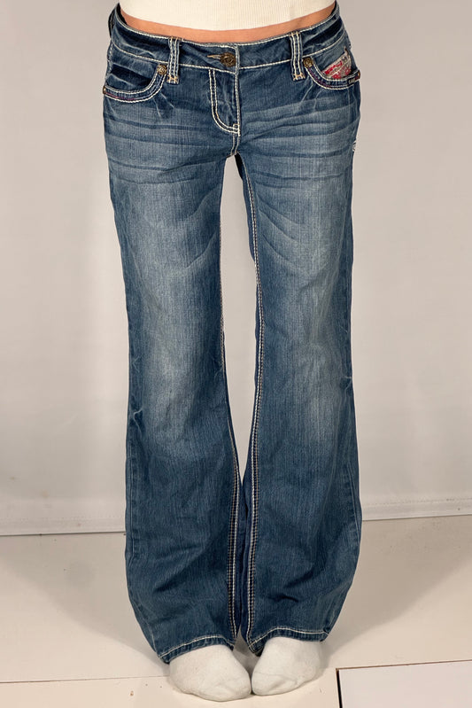 Lavt liv jeans str: S/M