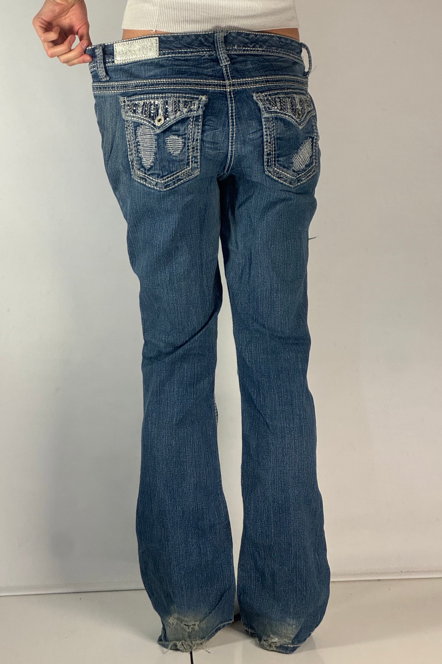 Lågmidjade jeans stl: M