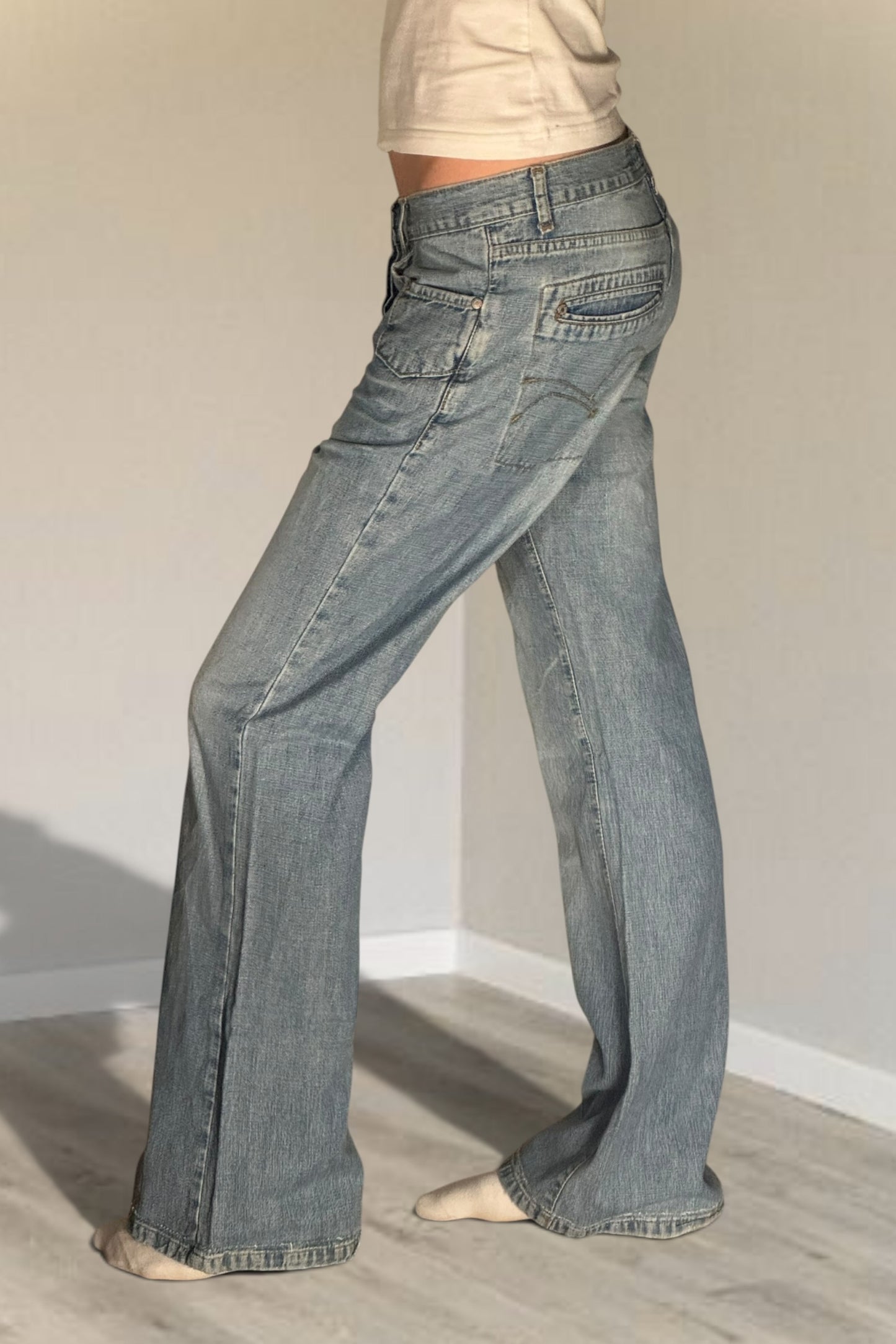 Lågmidjade jeans stl: S