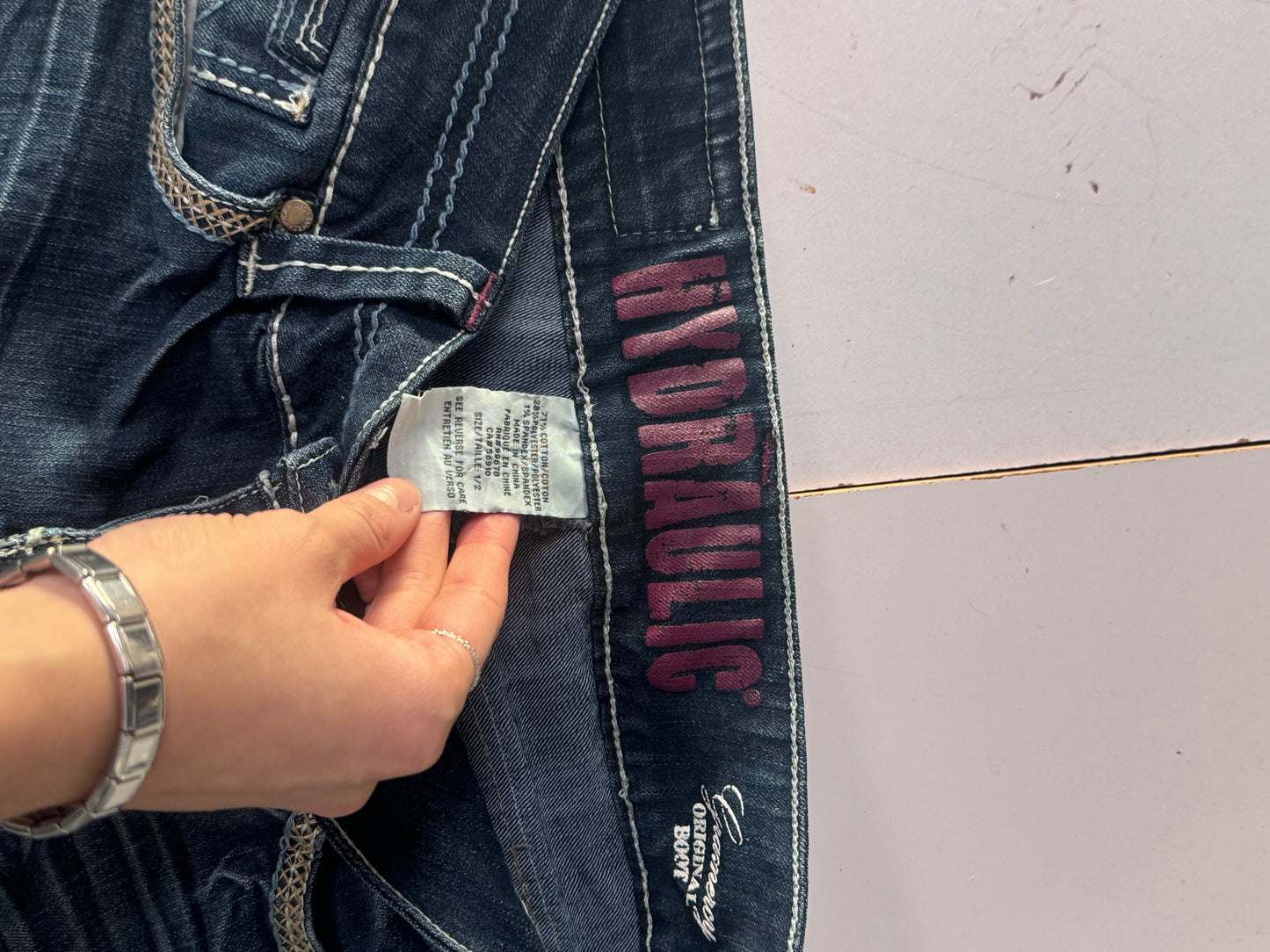 Lavtaljede jeans str: S