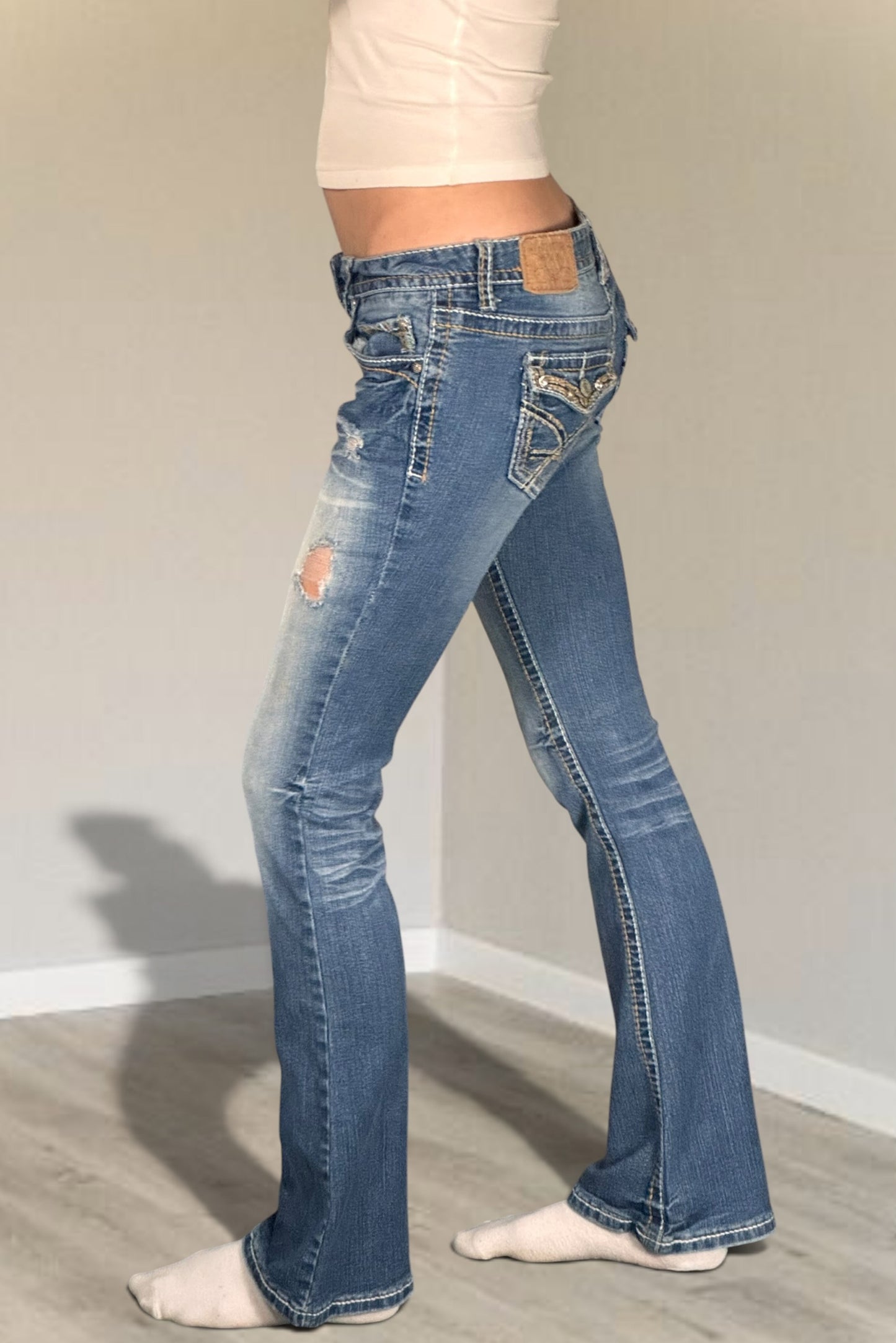 Lågmidjade jeans stl: S