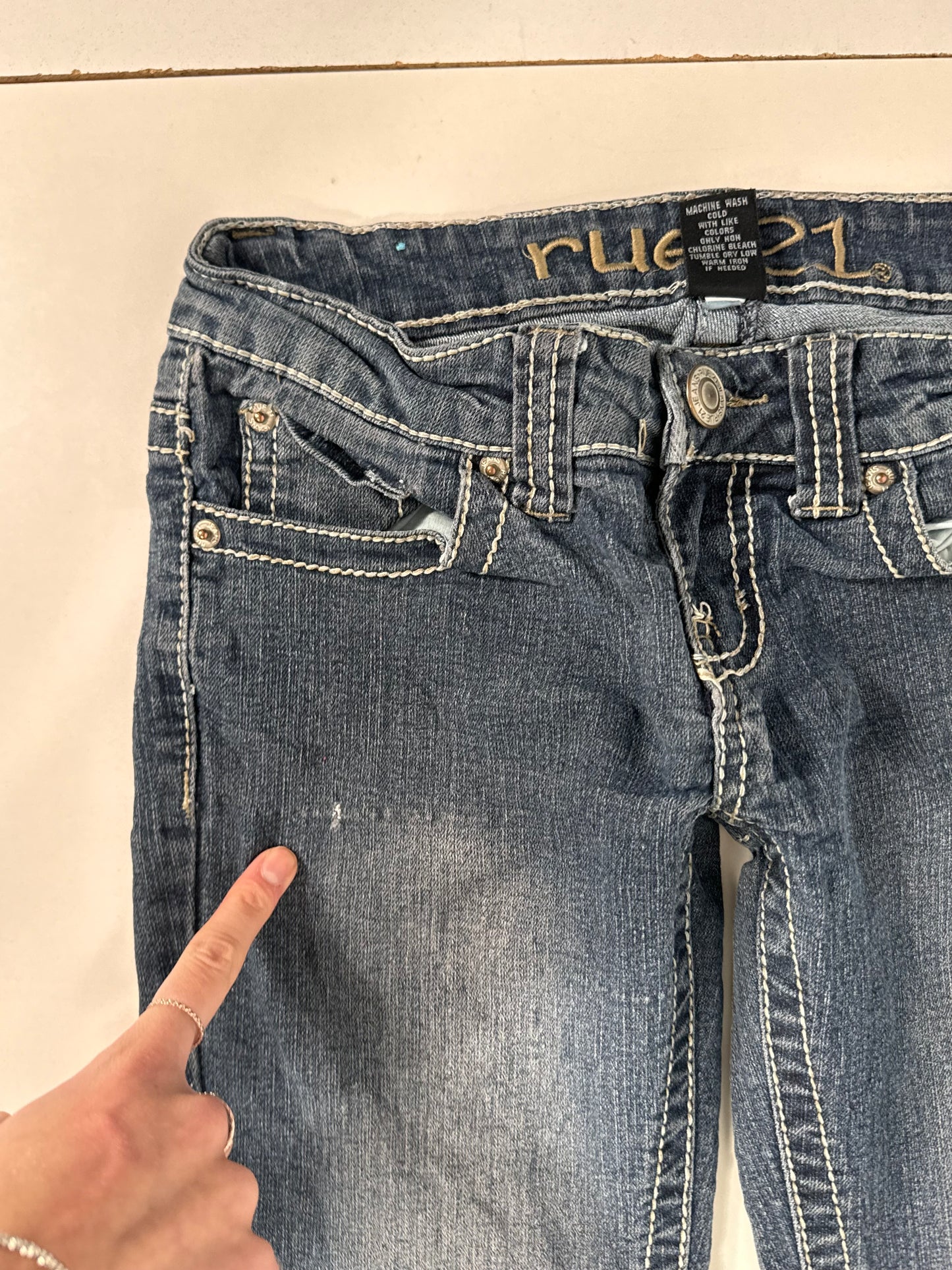 Lavlivede jeans str: XXS
